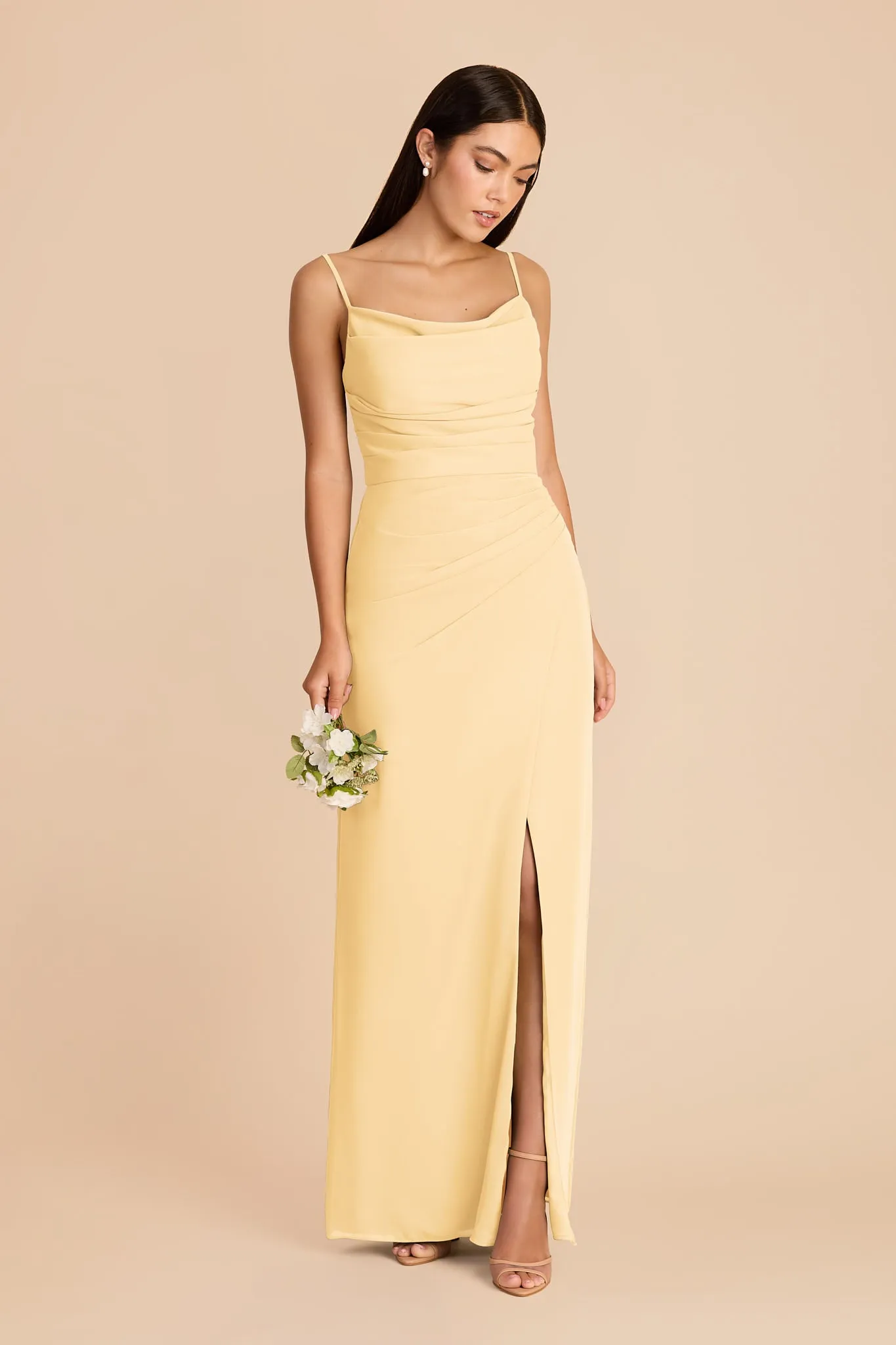 Lydia Chiffon Dress - Butter sold by Birdy Grey product image thumbnail 3