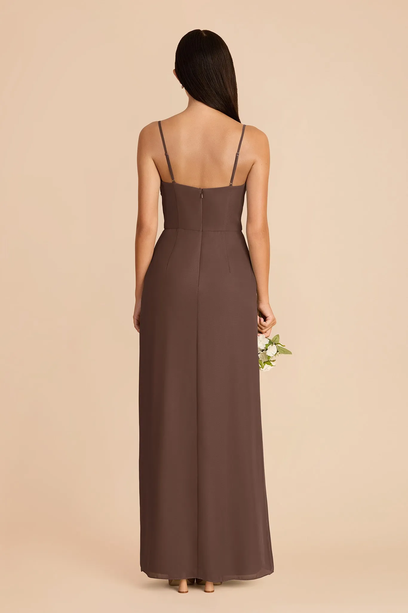 Lydia Chiffon Dress - Chocolate Brown sold by Birdy Grey product image thumbnail 5