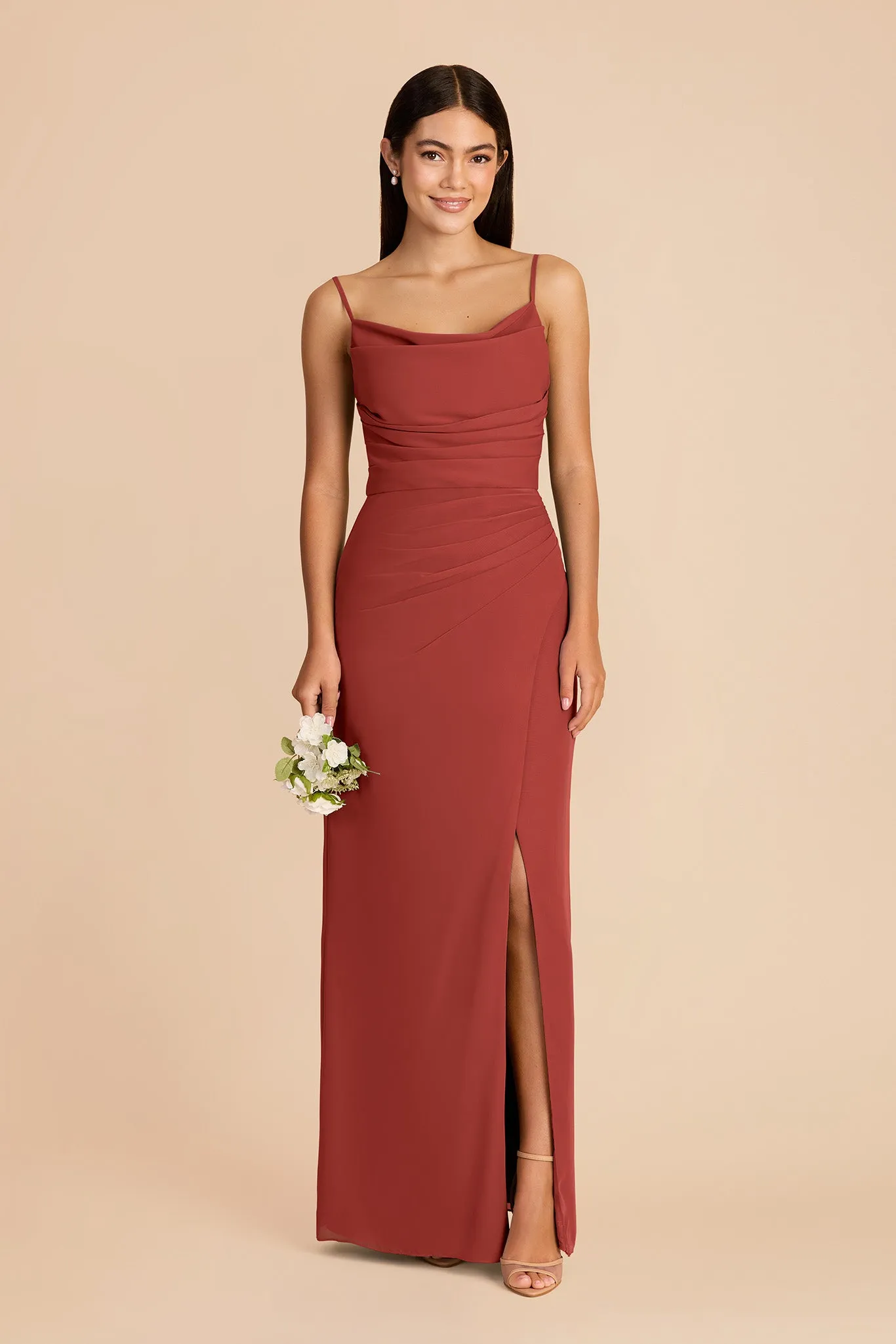 Lydia Chiffon Dress - Spice sold by Birdy Grey