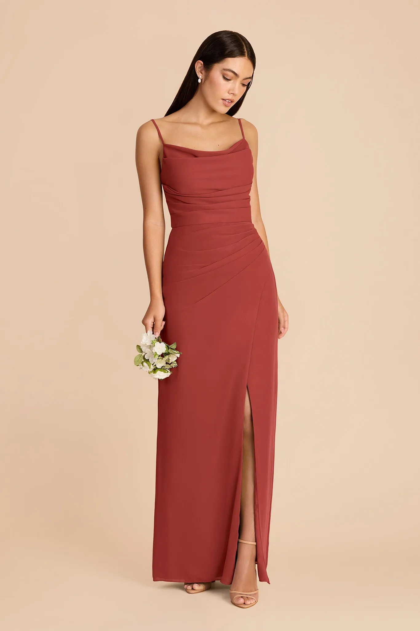 Lydia Chiffon Dress - Spice sold by Birdy Grey product image thumbnail 3