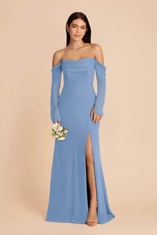 Maya Chiffon Dress - Bluebell made by Birdy Grey