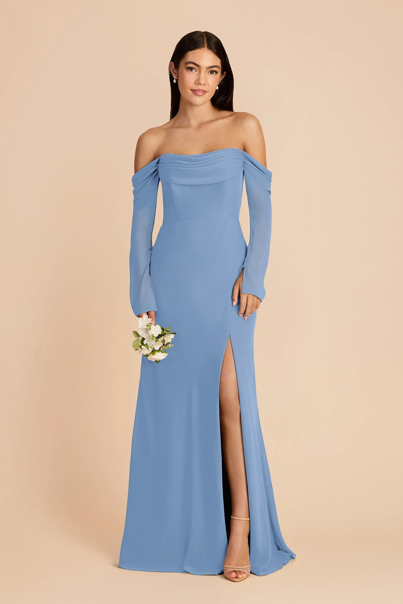 Maya Chiffon Dress - Bluebell sold by Birdy Grey