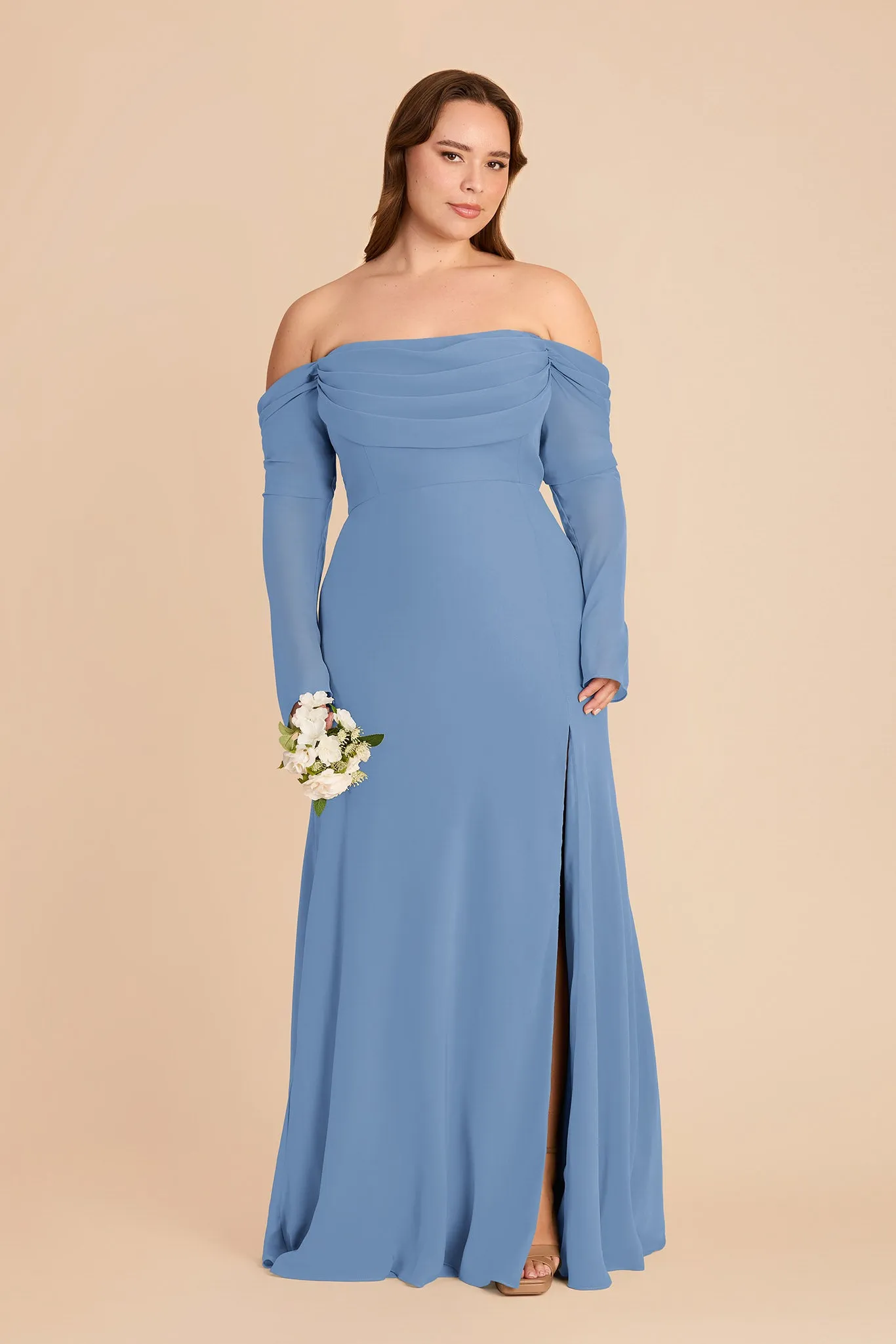 Maya Chiffon Dress - Bluebell sold by Birdy Grey product image thumbnail 2