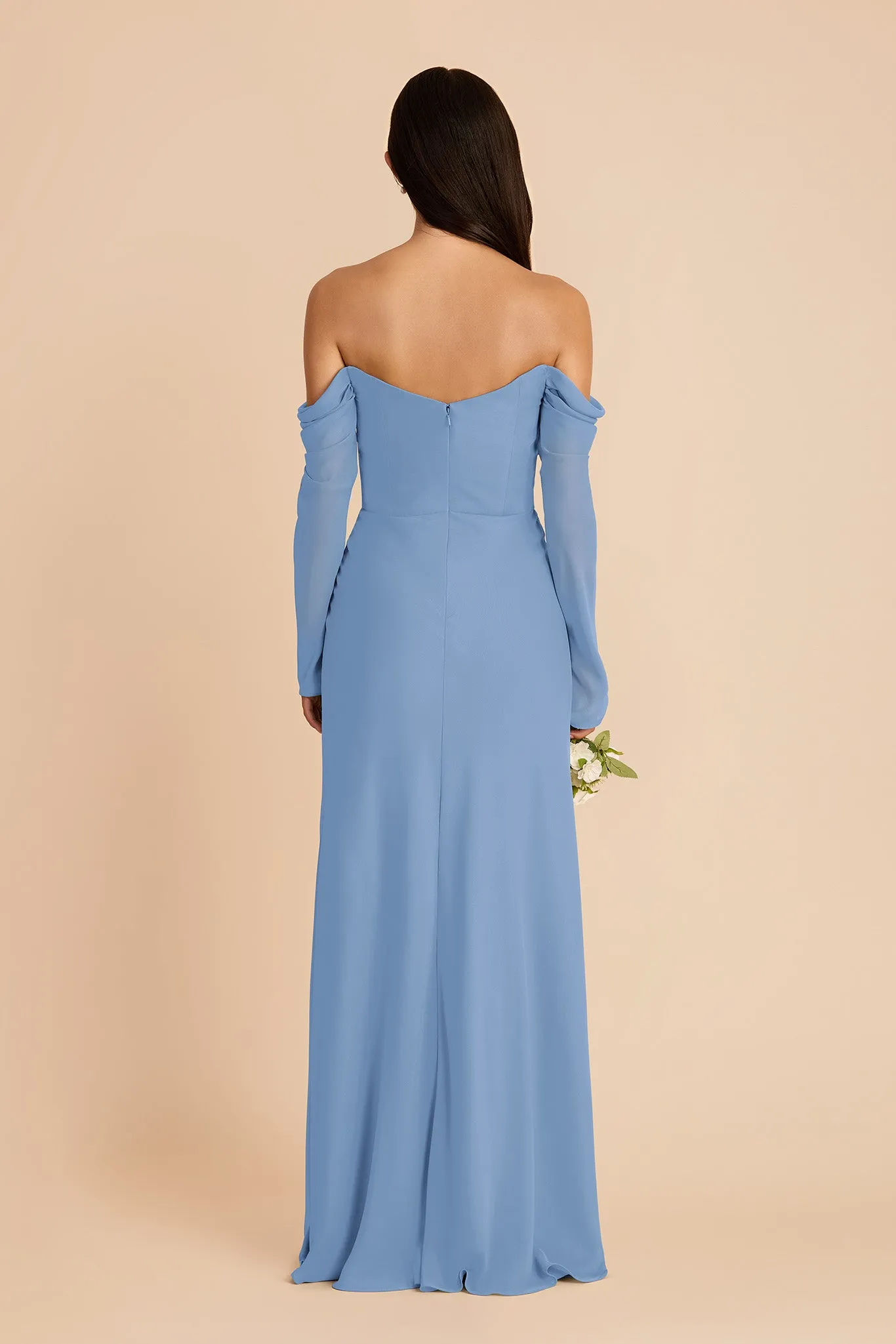 Maya Chiffon Dress - Bluebell sold by Birdy Grey product image thumbnail 5