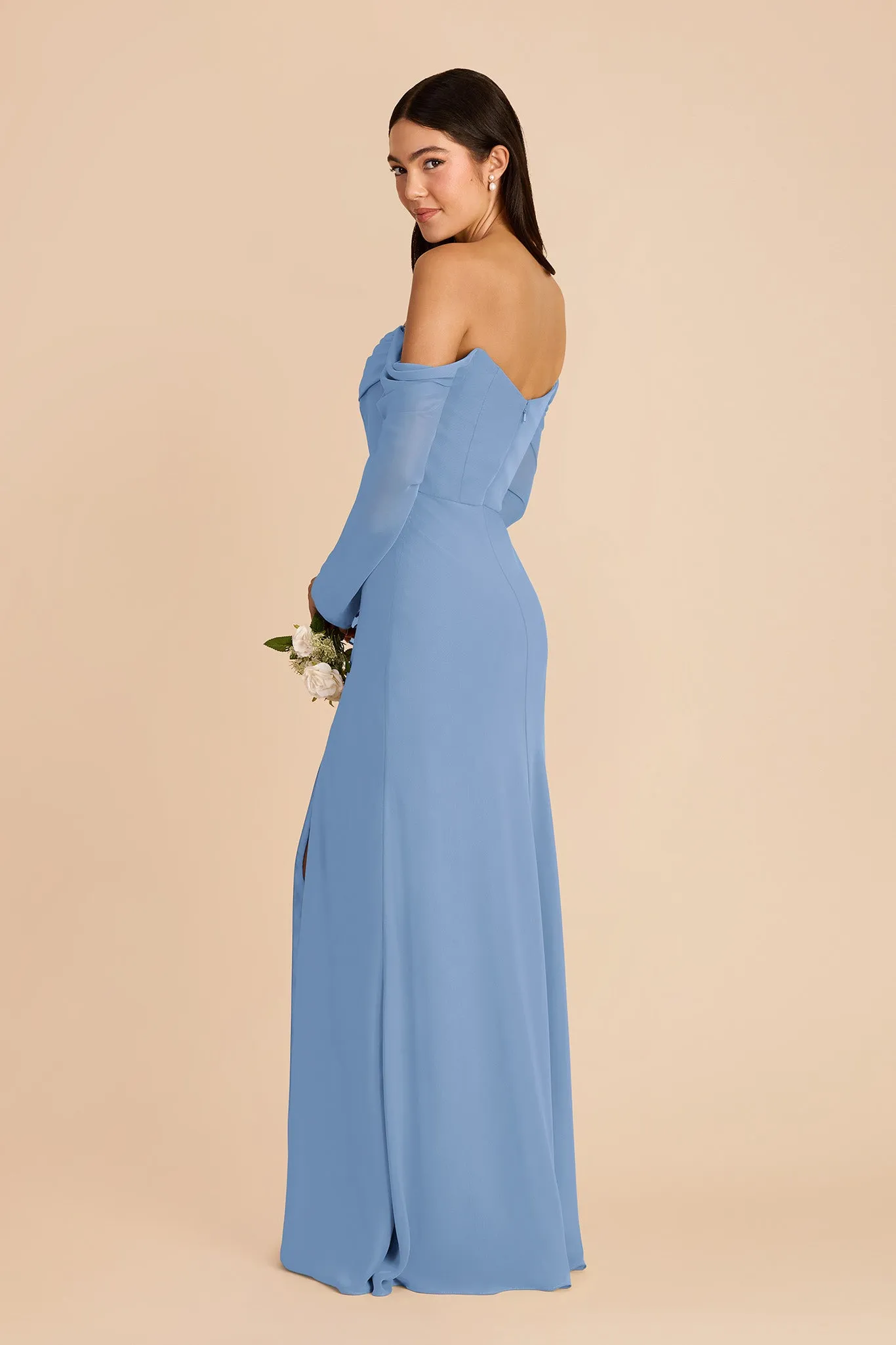 Maya Chiffon Dress - Bluebell sold by Birdy Grey product image thumbnail 4