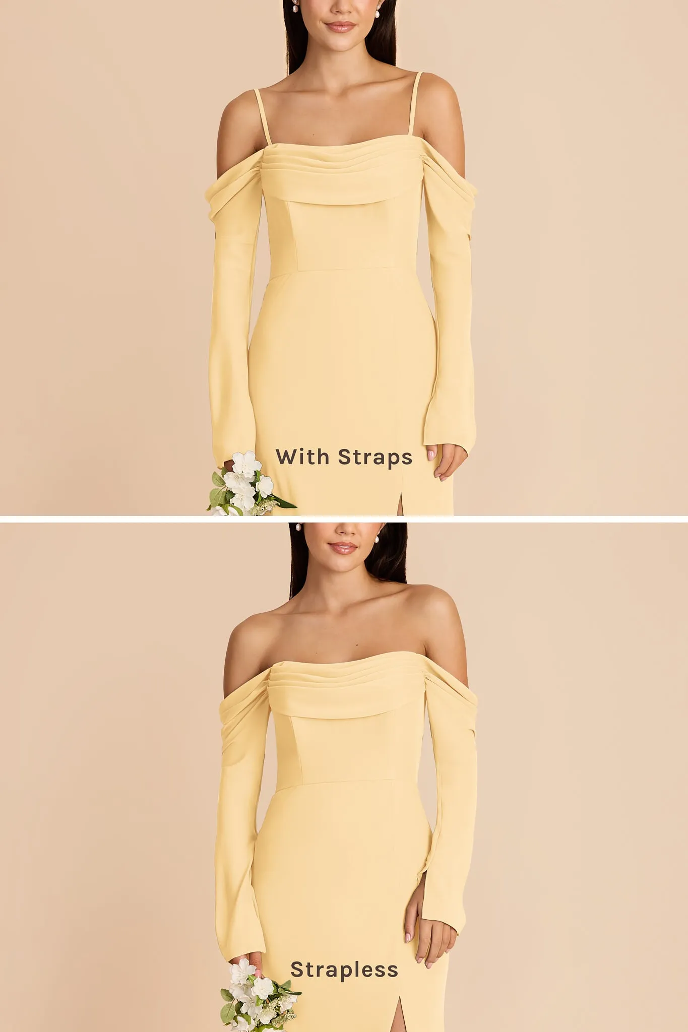 Maya Chiffon Dress - Butter sold by Birdy Grey product image thumbnail 3