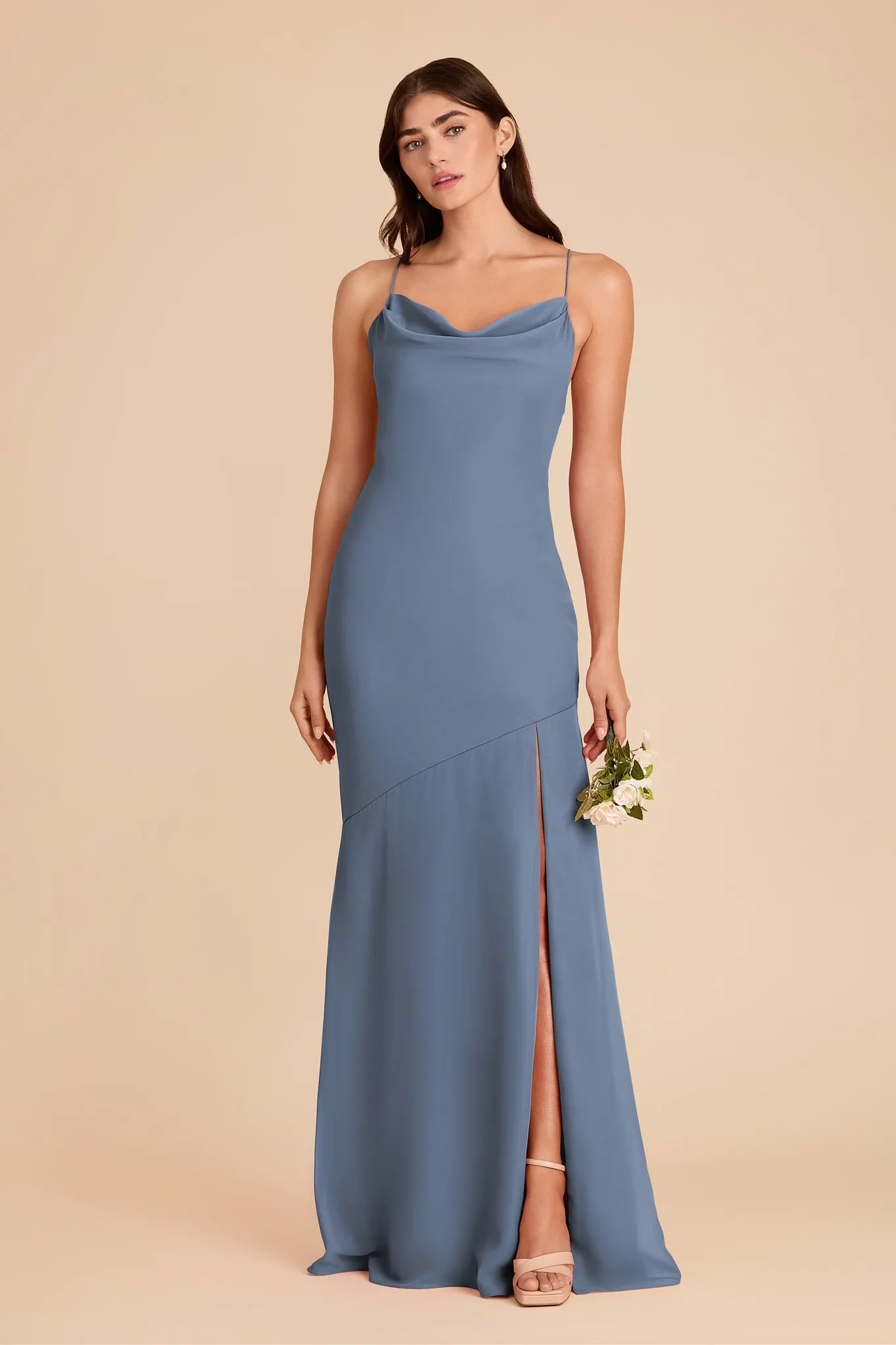 Olivia Chiffon Dress - French Blue sold by Birdy Grey