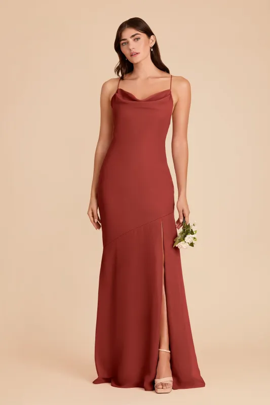 Olivia Chiffon Dress - Spice made by Birdy Grey