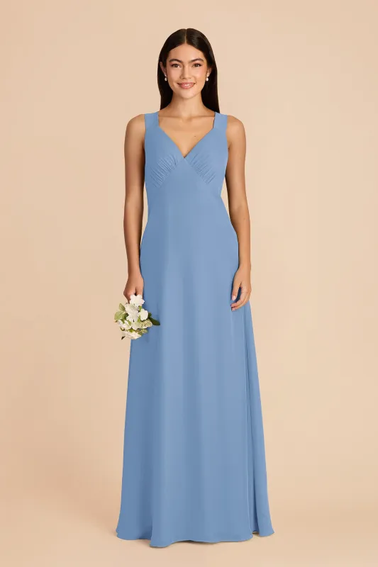 Veronica Chiffon Dress - Bluebell made by Birdy Grey