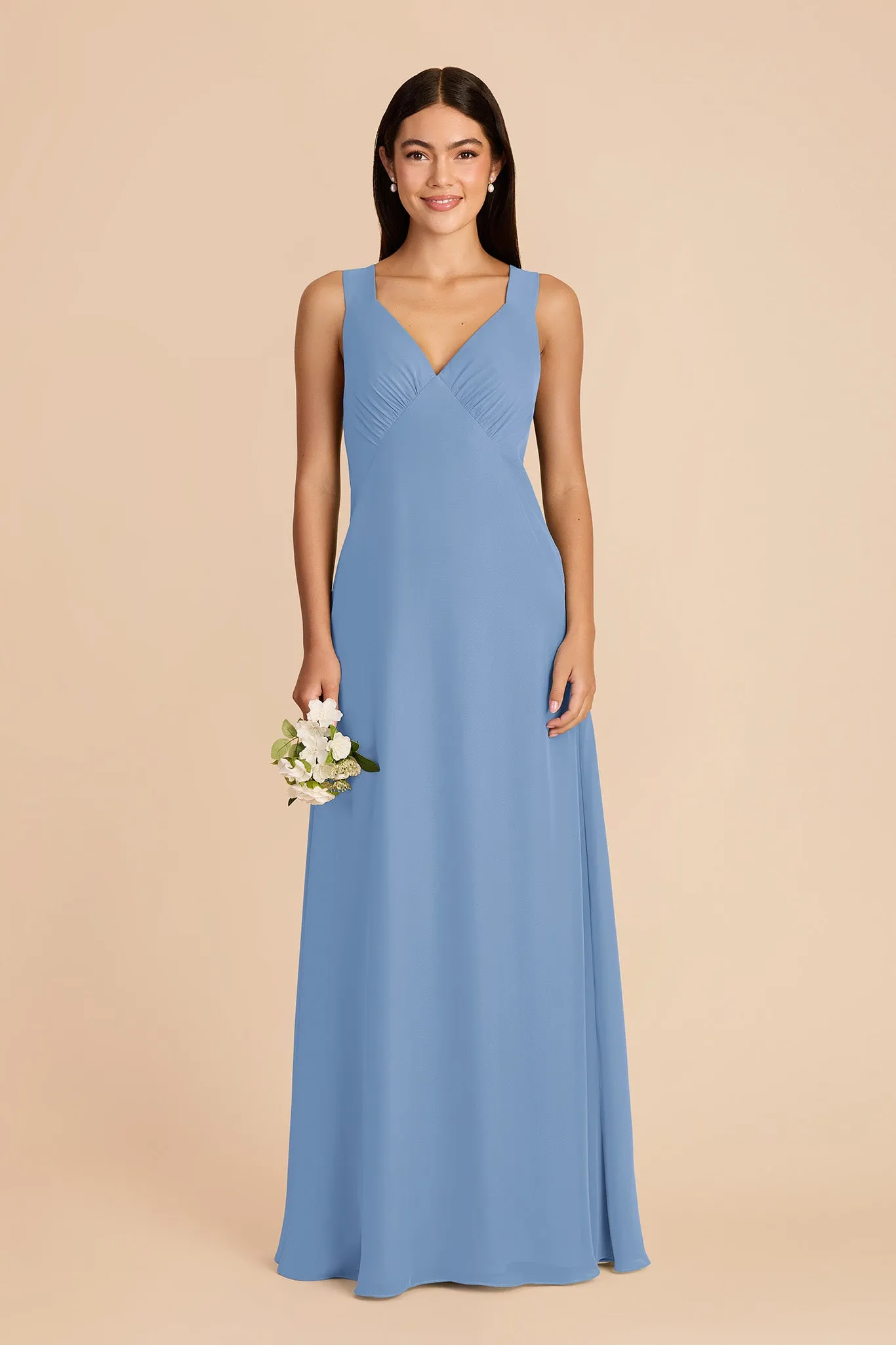 Veronica Chiffon Dress - Bluebell sold by Birdy Grey