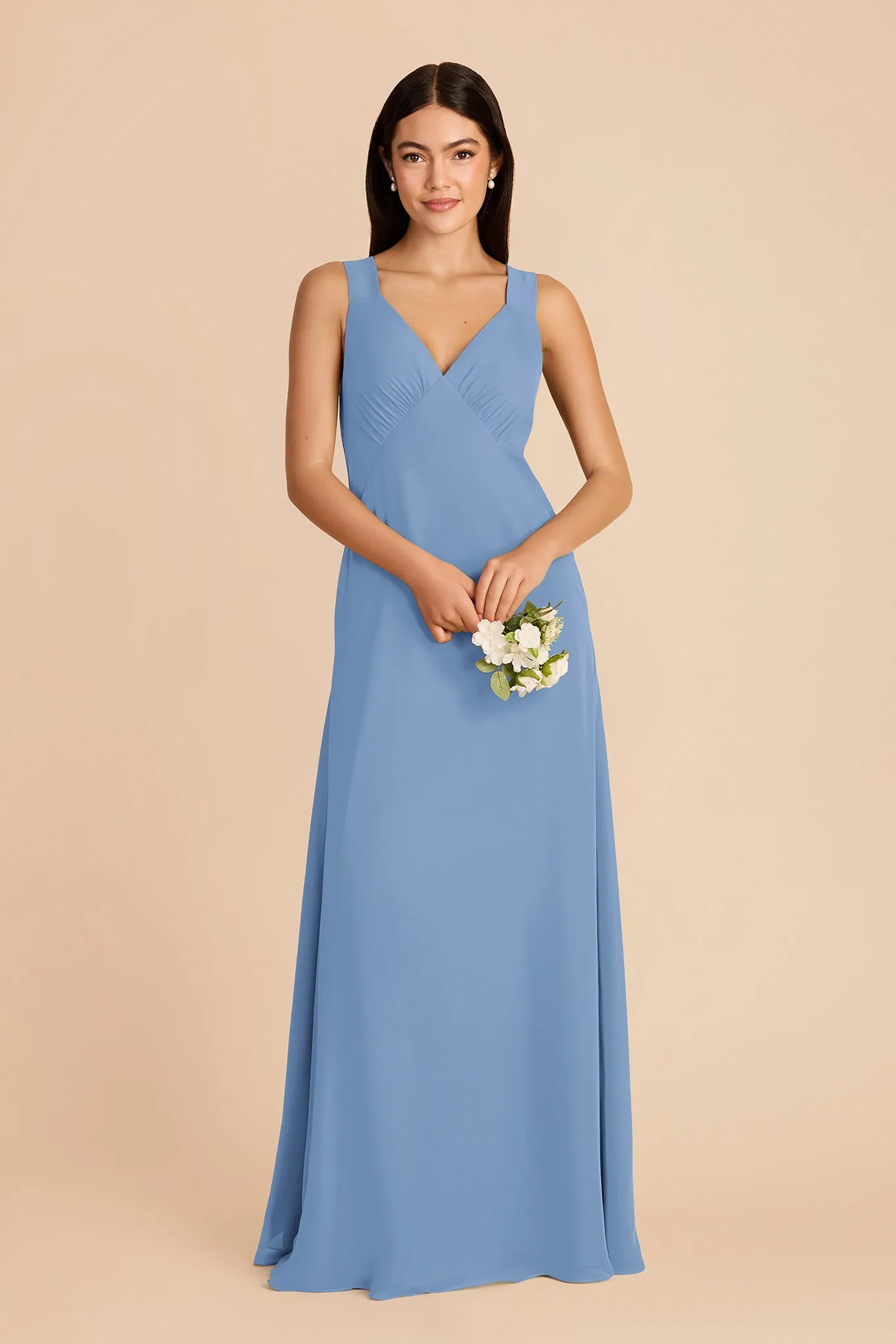 Veronica Chiffon Dress - Bluebell sold by Birdy Grey product image thumbnail 3