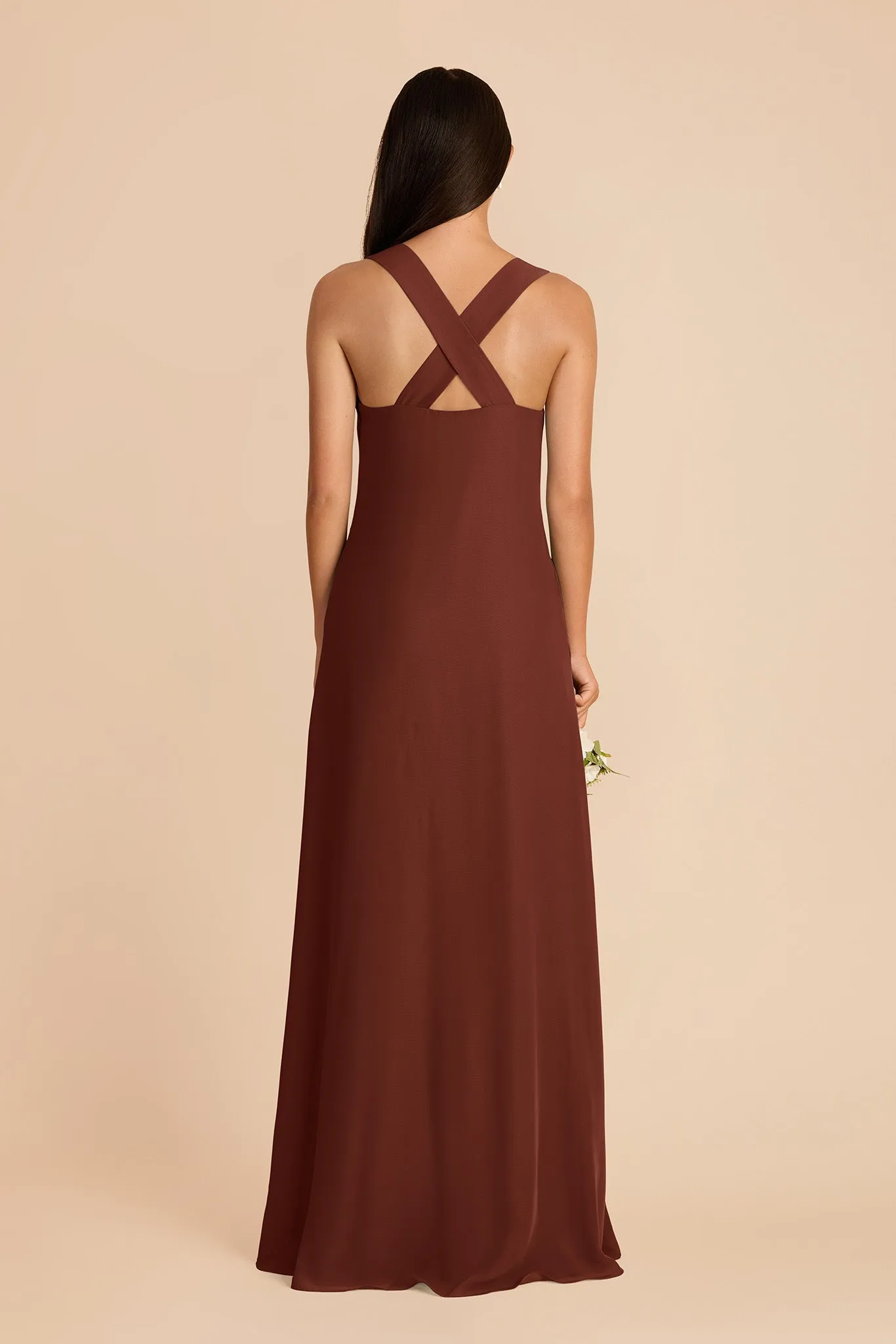 Veronica Chiffon Dress - Cognac sold by Birdy Grey product image thumbnail 5