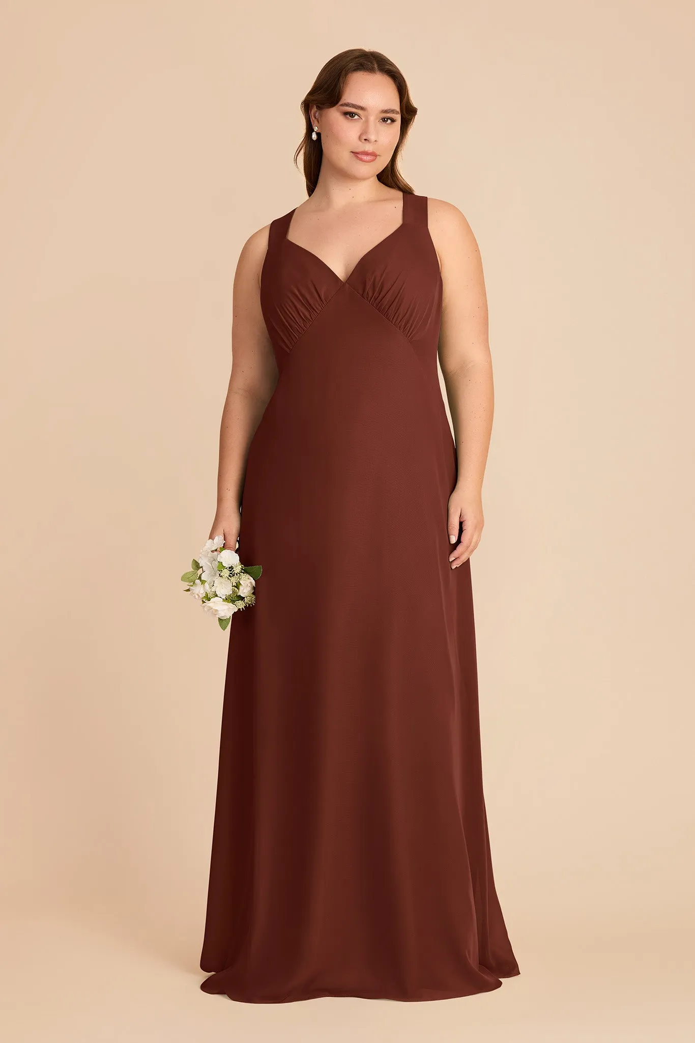 Veronica Chiffon Dress - Cognac sold by Birdy Grey product image thumbnail 2