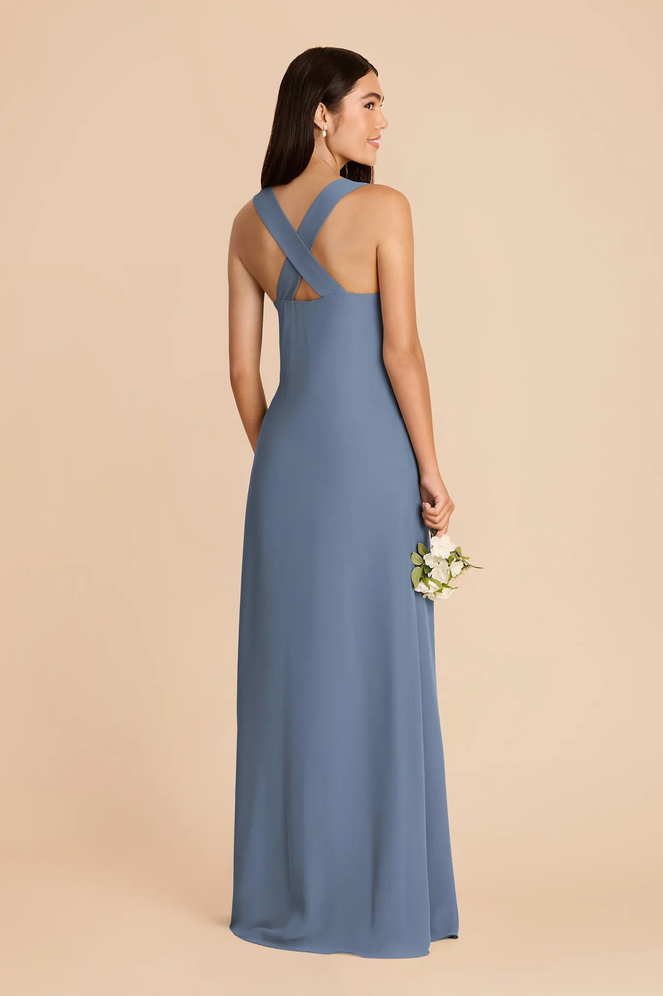 Veronica Chiffon Dress - French Blue sold by Birdy Grey product image thumbnail 4