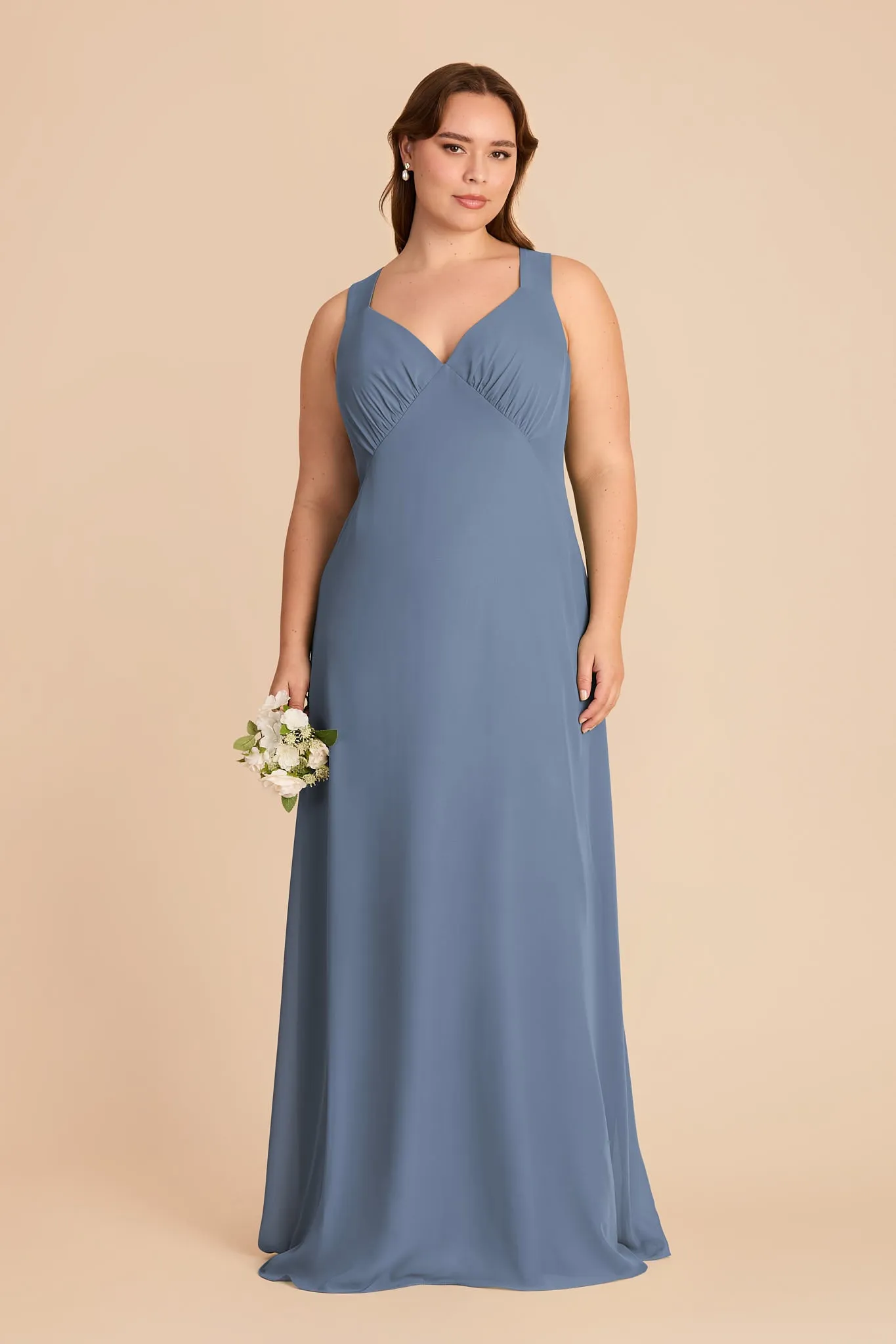 Veronica Chiffon Dress - French Blue sold by Birdy Grey product image thumbnail 2