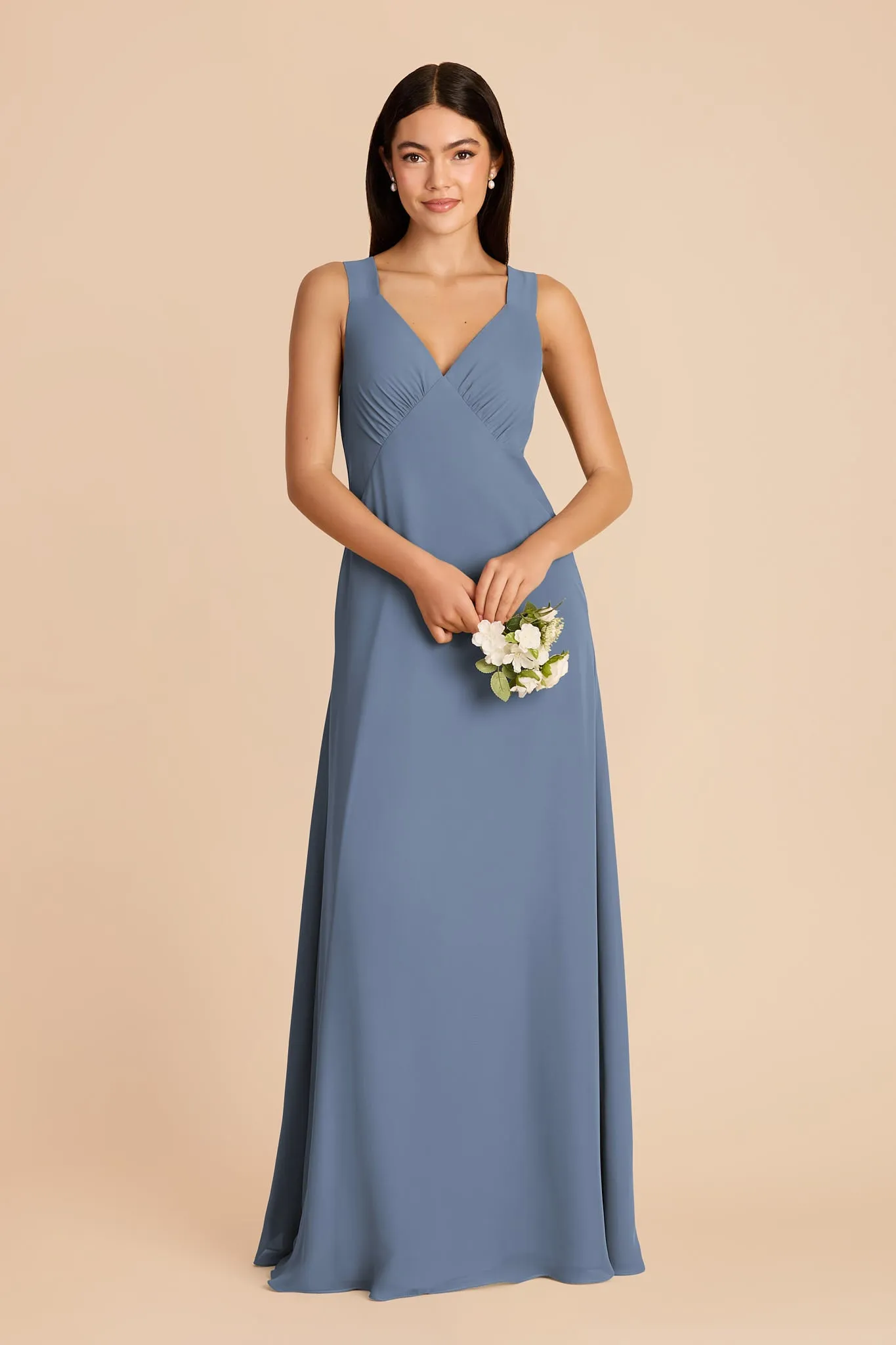 Veronica Chiffon Dress - French Blue sold by Birdy Grey product image thumbnail 3