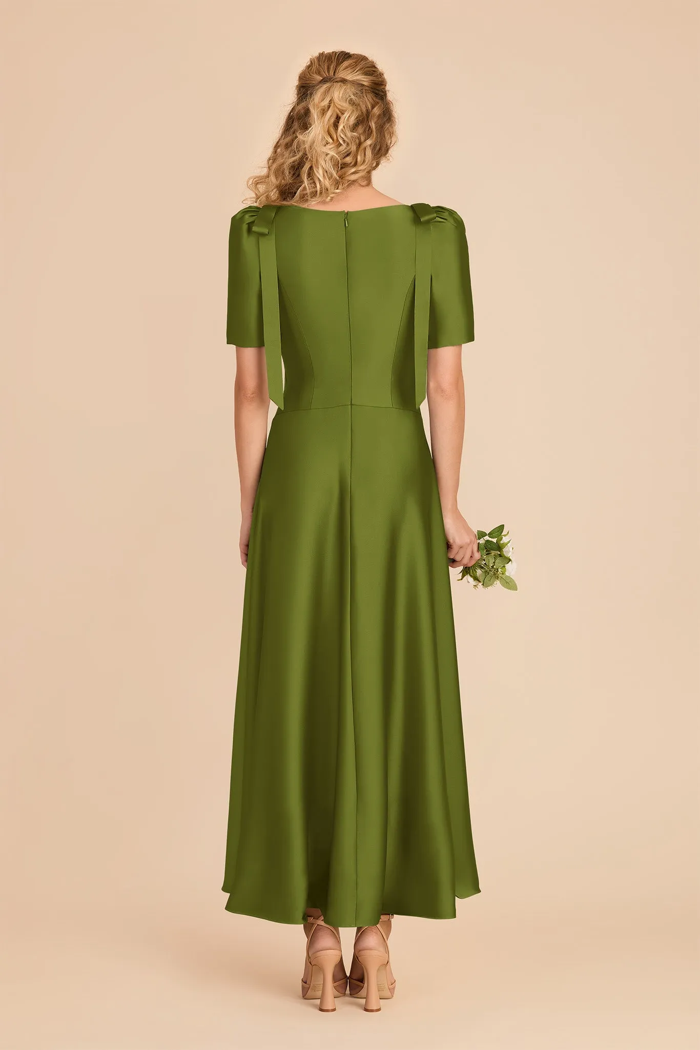 Jacqueline Matte Satin Dress - Cactus sold by Birdy Grey product image thumbnail 5