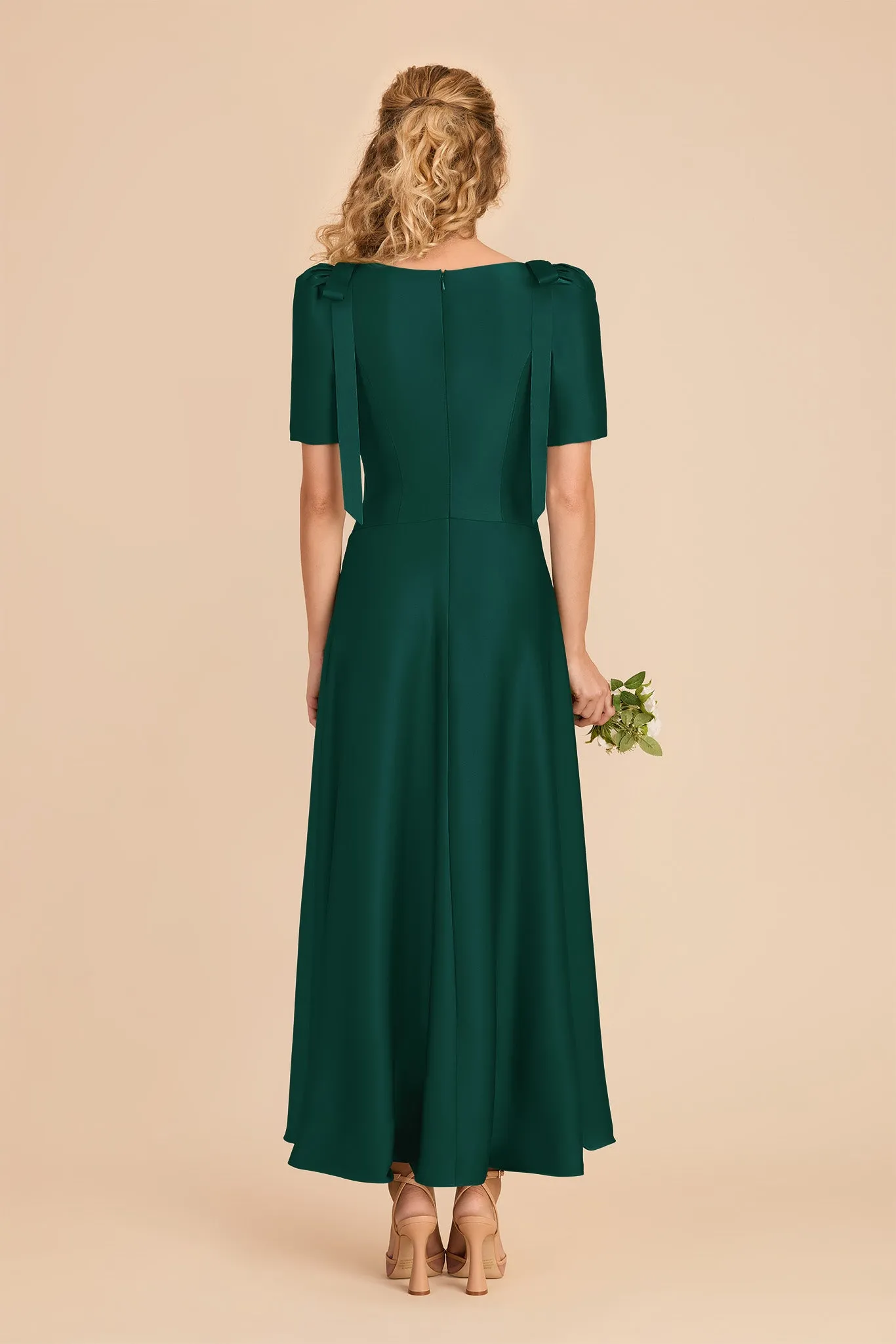 Jacqueline Matte Satin Dress - Emerald sold by Birdy Grey product image thumbnail 5