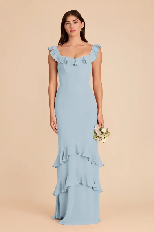 Luna Chiffon Dress - Sky Blue made by Birdy Grey