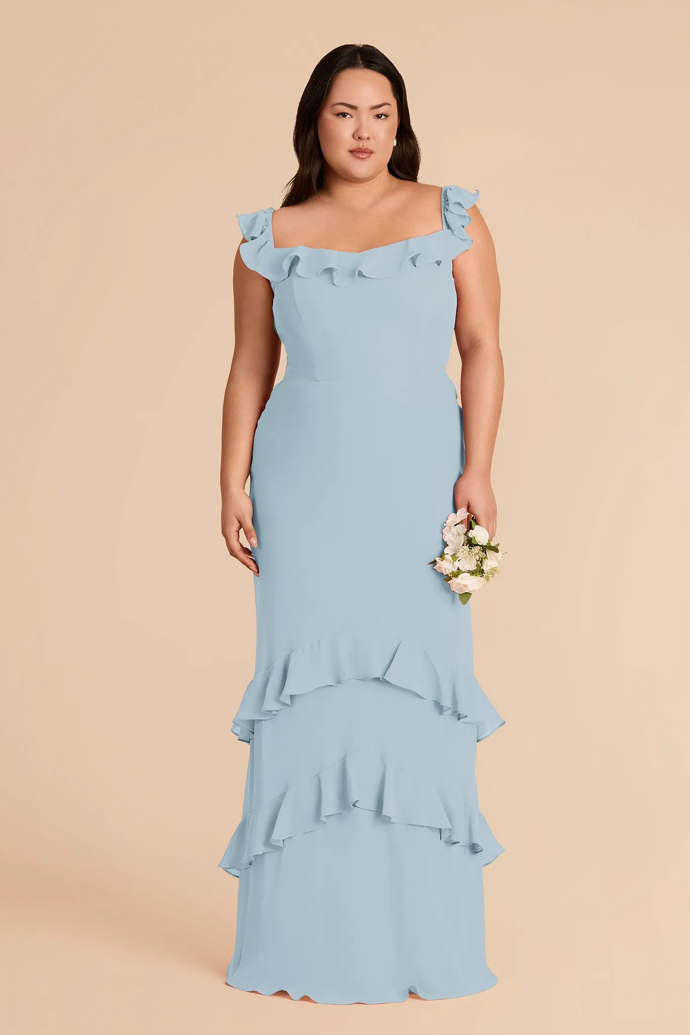 Luna Chiffon Dress - Sky Blue sold by Birdy Grey product image thumbnail 2