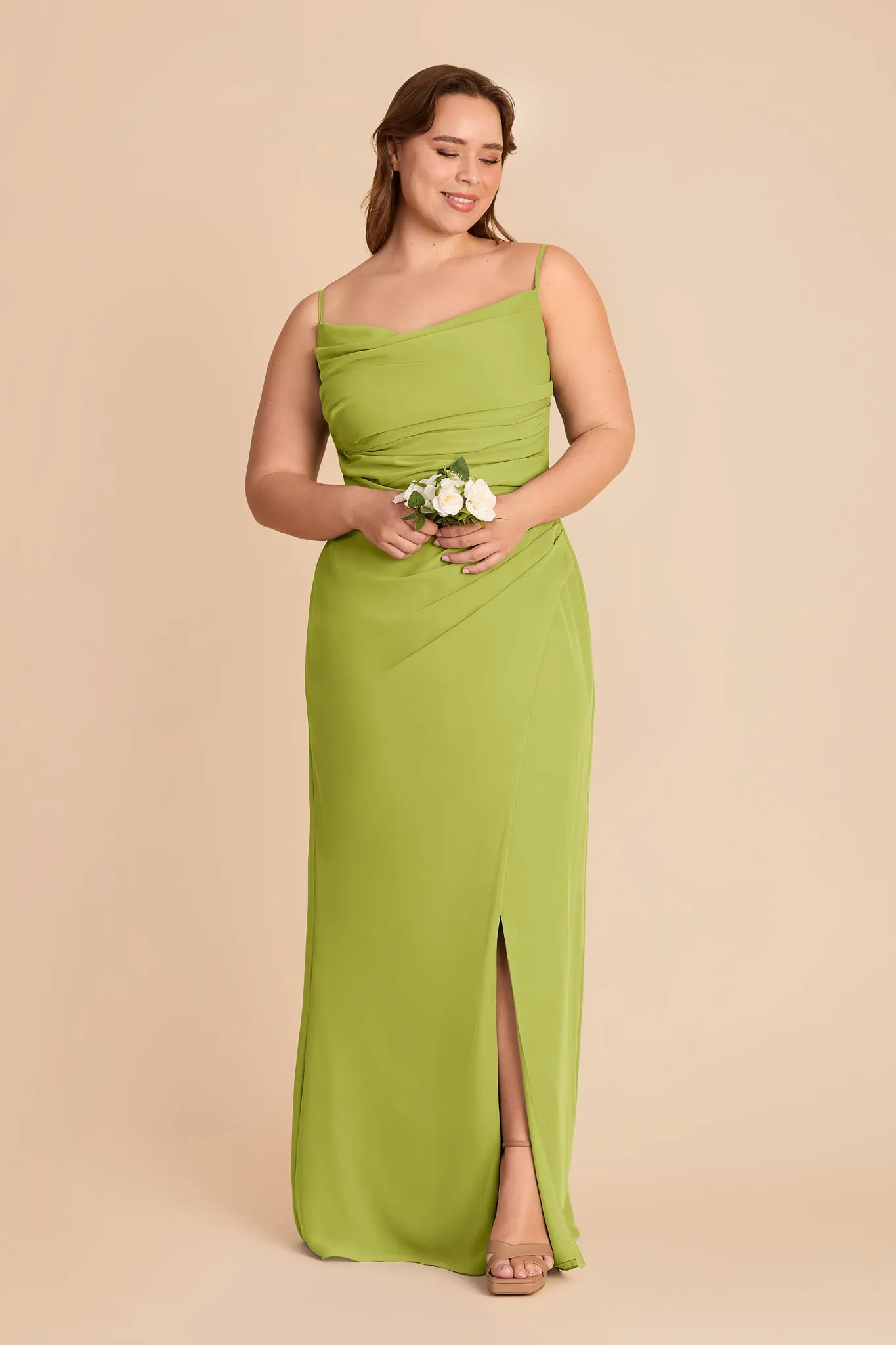 Lydia Chiffon Dress - Matcha sold by Birdy Grey product image thumbnail 2