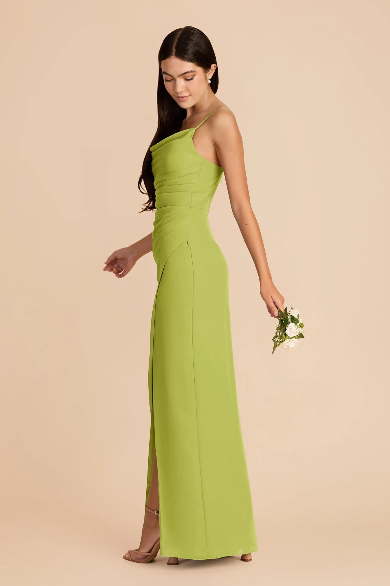 Lydia Chiffon Dress - Matcha sold by Birdy Grey product image thumbnail 4