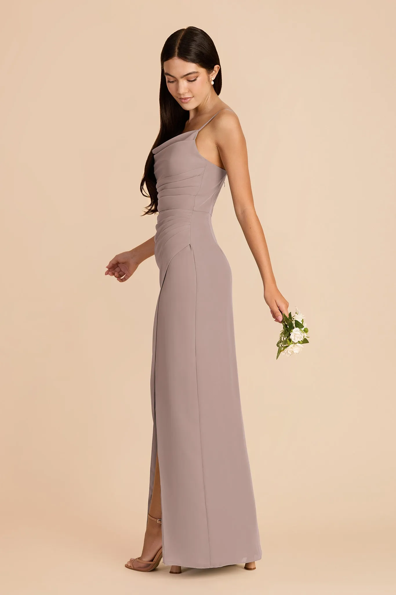 Lydia Chiffon Dress - Toffee sold by Birdy Grey product image thumbnail 4