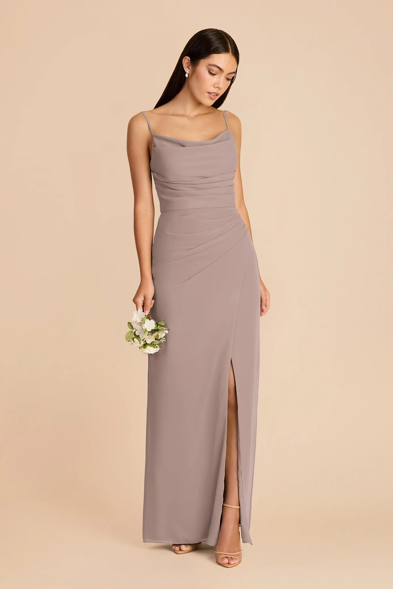 Lydia Chiffon Dress - Toffee sold by Birdy Grey product image thumbnail 3