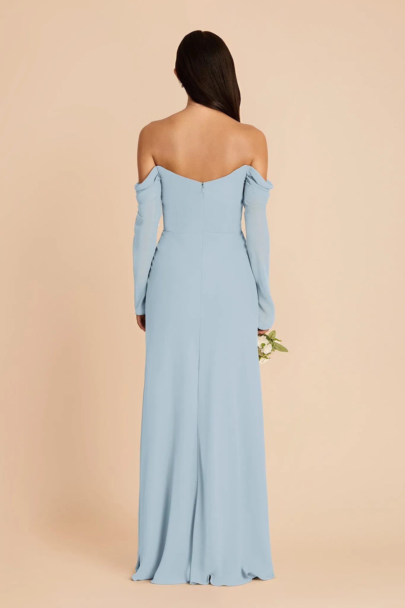 Maya Chiffon Dress - Sky Blue sold by Birdy Grey product image thumbnail 5