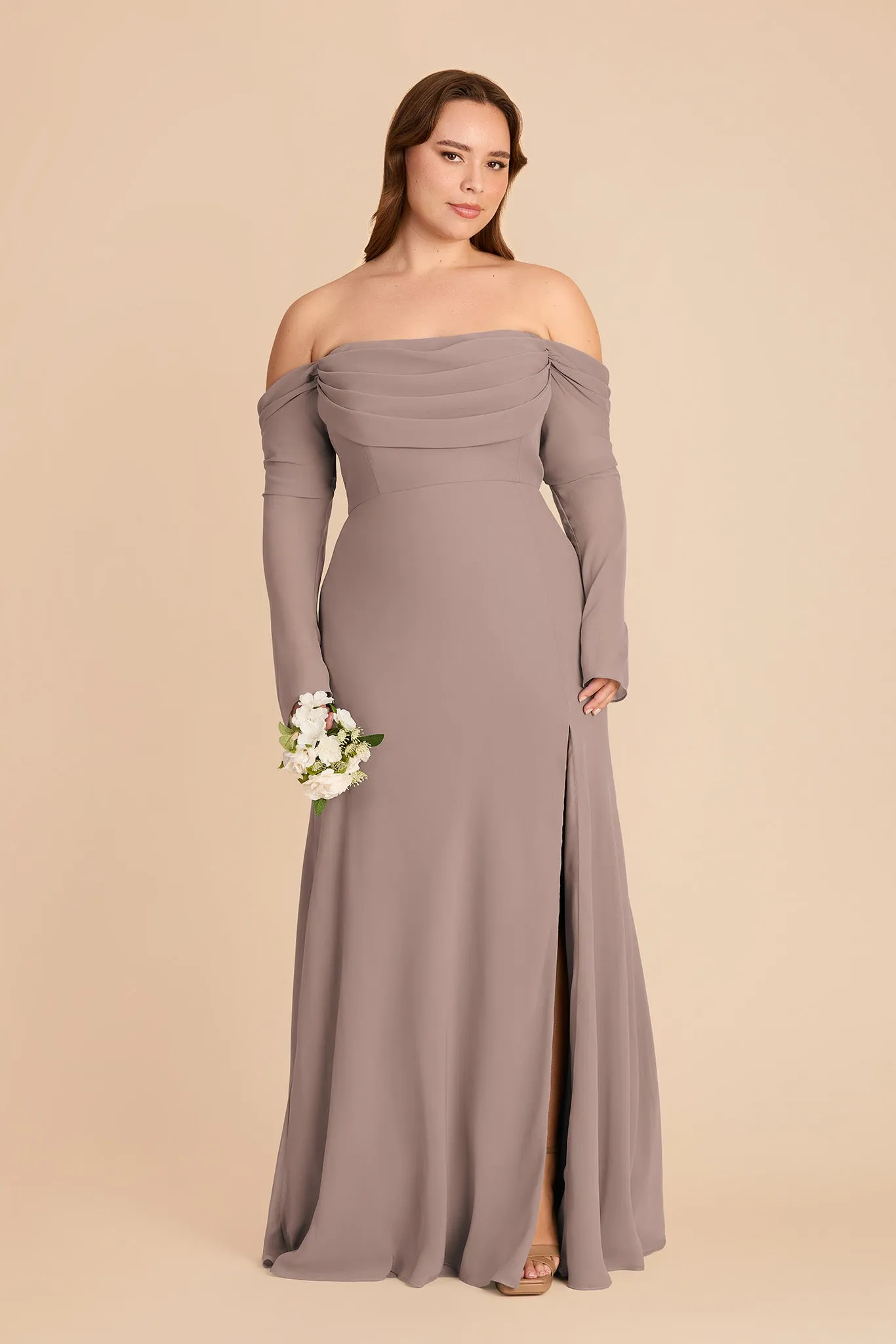 Maya Chiffon Dress - Toffee sold by Birdy Grey product image thumbnail 2