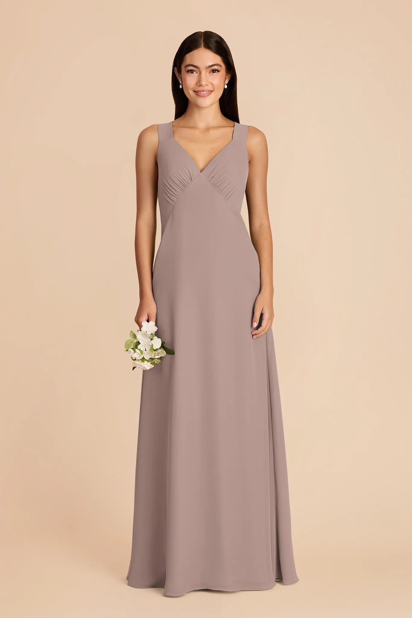 Veronica Chiffon Dress - Toffee sold by Birdy Grey