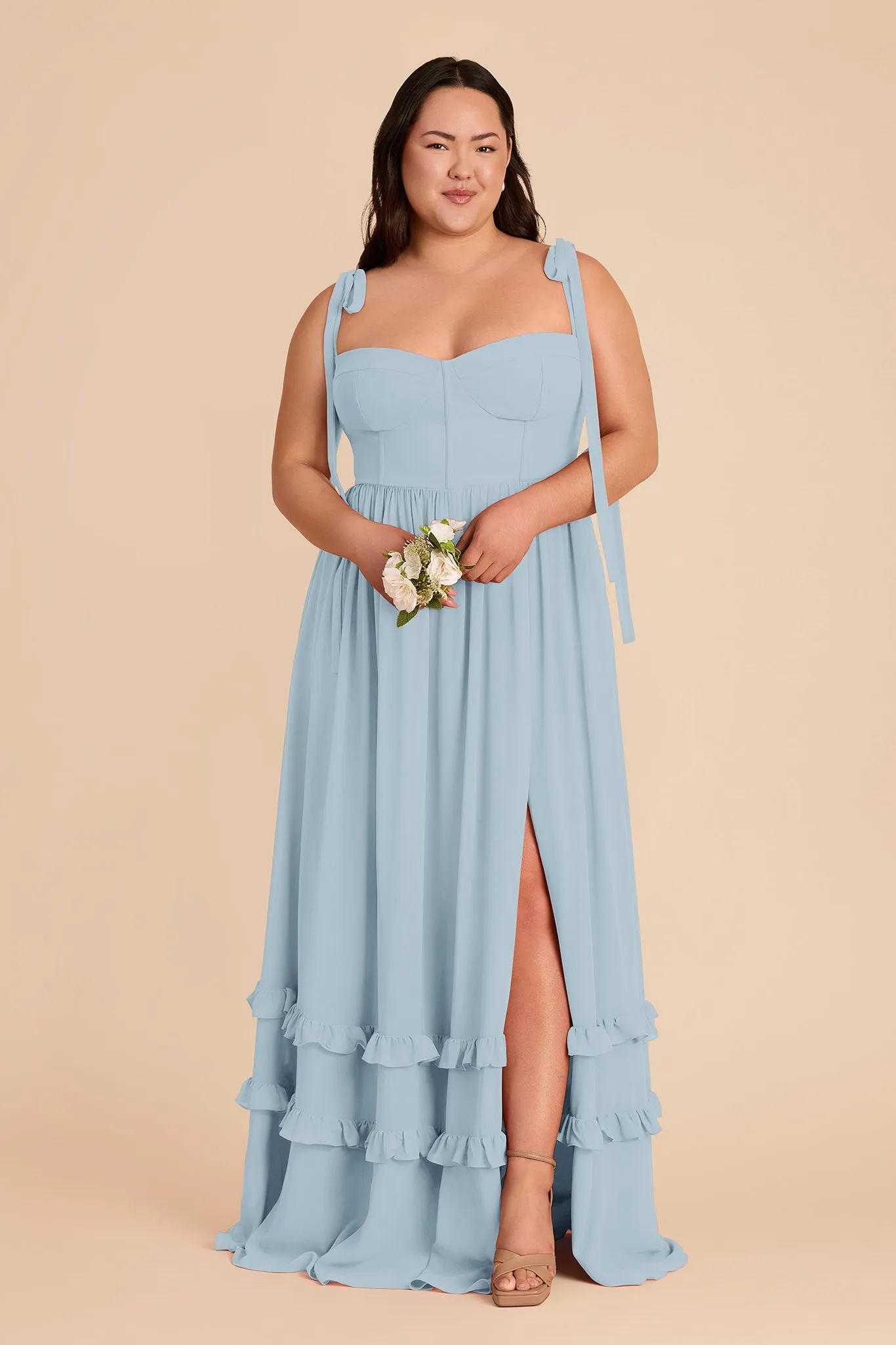 Evelyn Chiffon Dress - Sky Blue sold by Birdy Grey product image thumbnail 2
