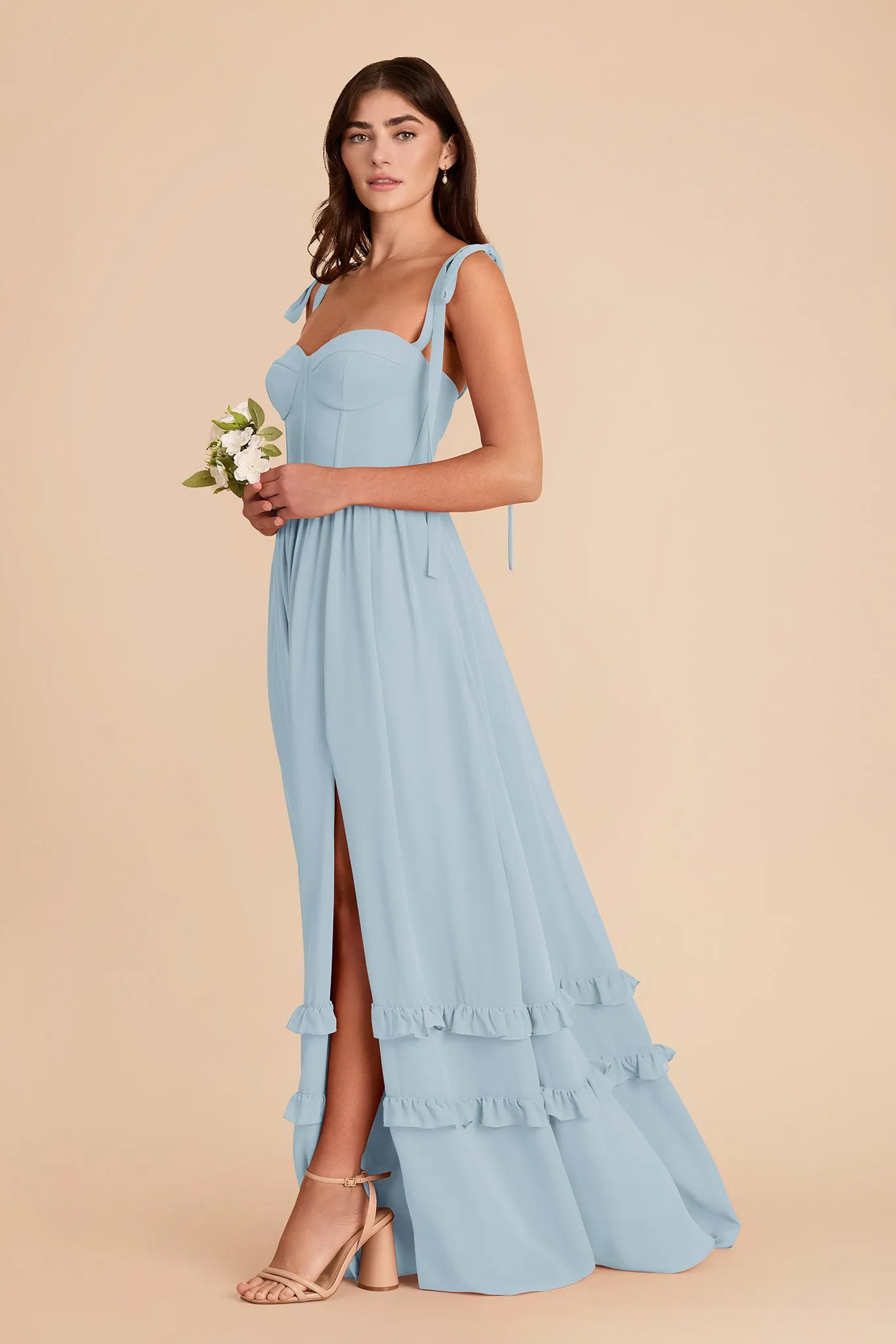 Evelyn Chiffon Dress - Sky Blue sold by Birdy Grey product image thumbnail 5