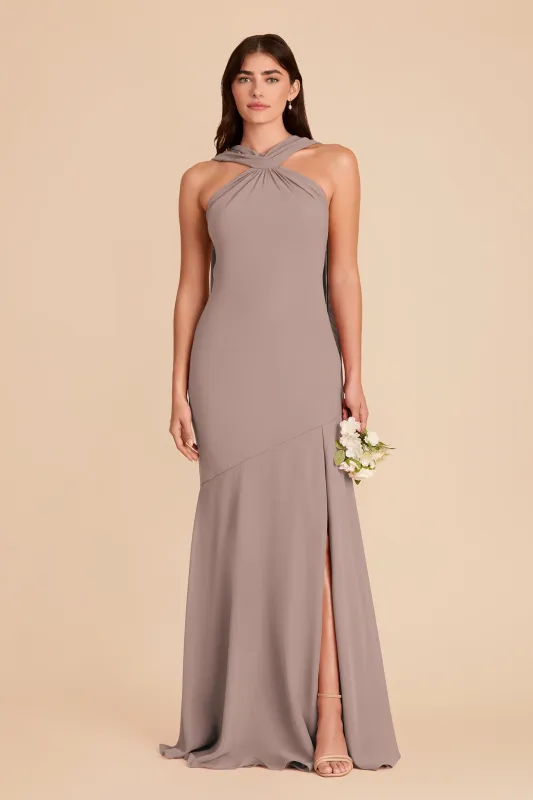 Eileen Chiffon Dress - Toffee made by Birdy Grey