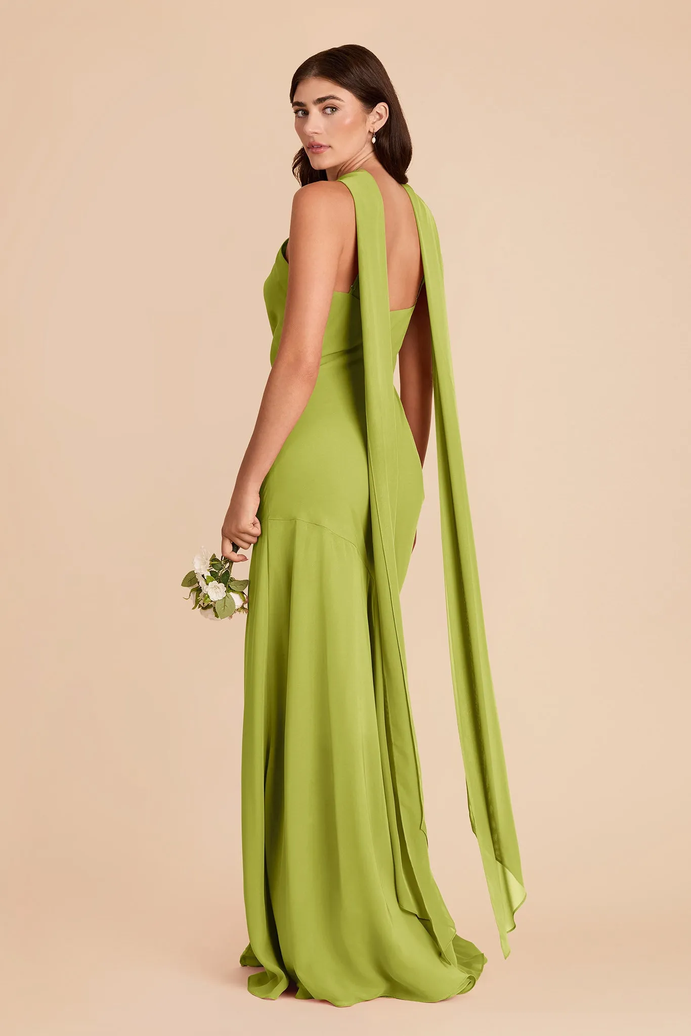 Eileen Chiffon Dress - Matcha sold by Birdy Grey product image thumbnail 5