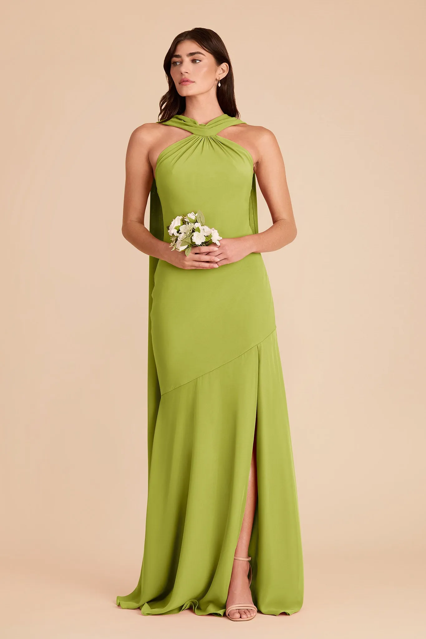 Eileen Chiffon Dress - Matcha sold by Birdy Grey product image thumbnail 4