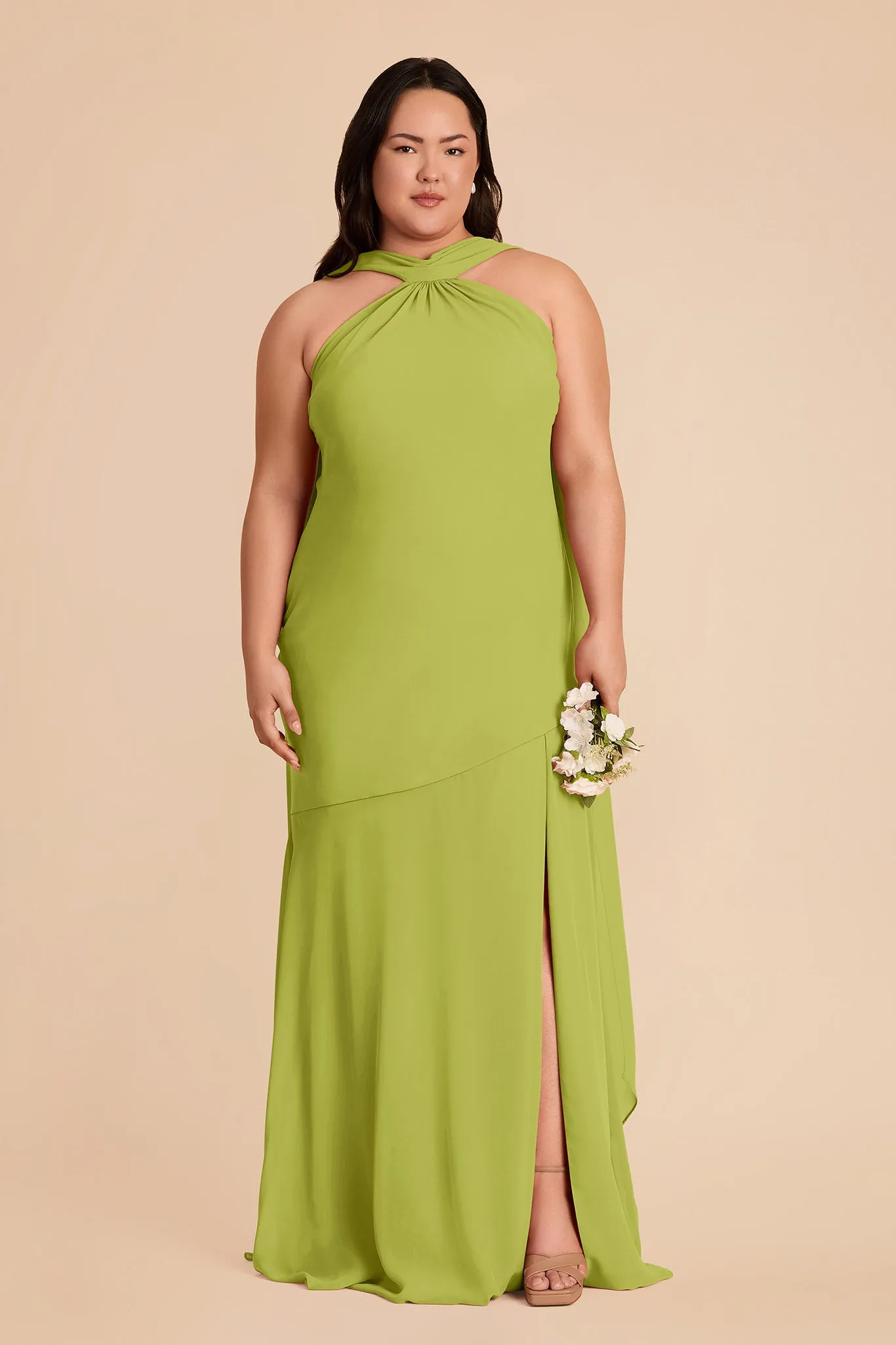 Eileen Chiffon Dress - Matcha sold by Birdy Grey product image thumbnail 2