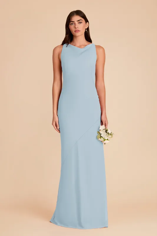 Destiny Chiffon Dress - Sky Blue made by Birdy Grey