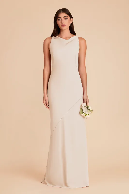 Destiny Chiffon Dress - Champagne made by Birdy Grey