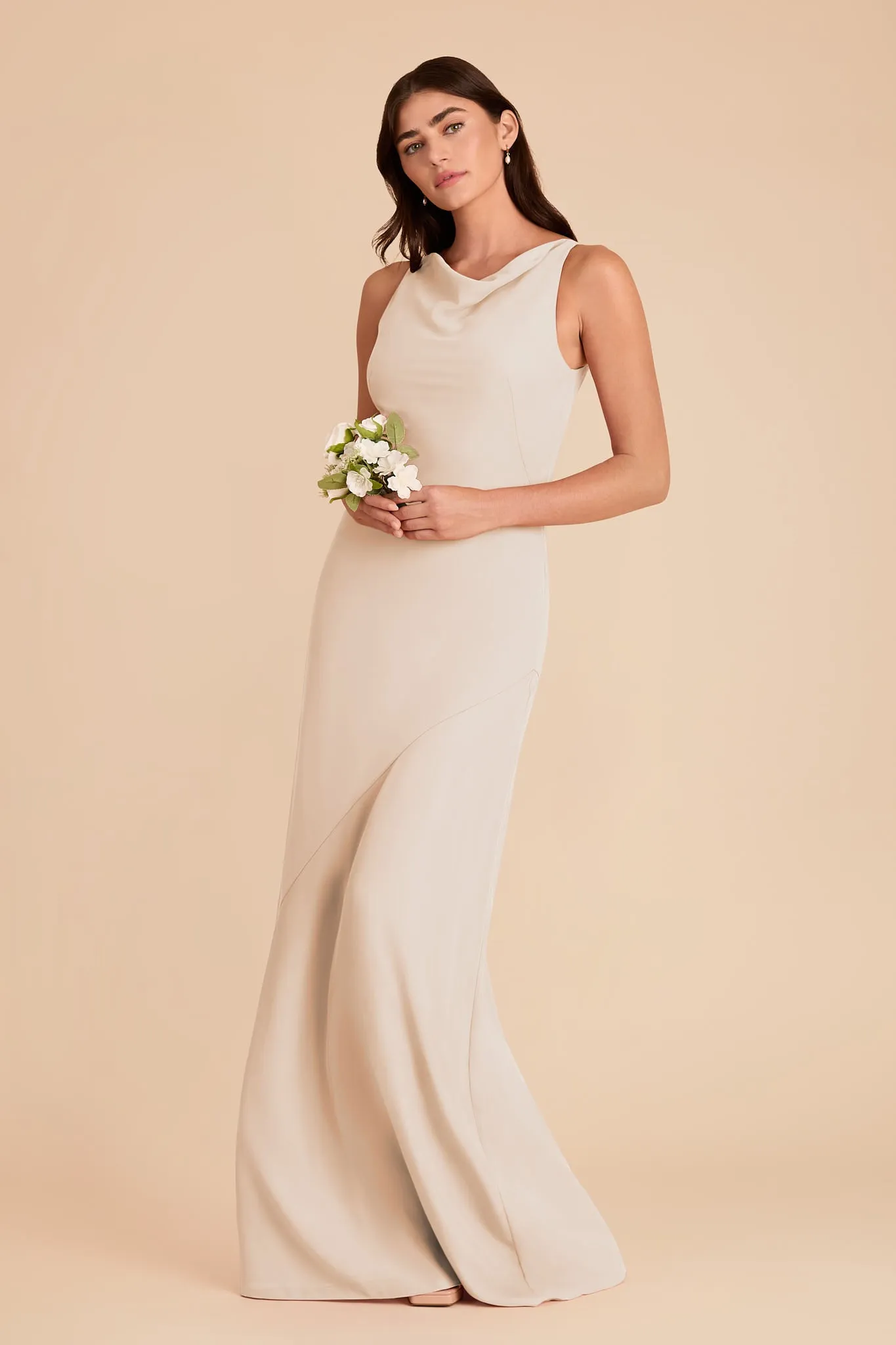 Destiny Chiffon Dress - Champagne sold by Birdy Grey product image thumbnail 3