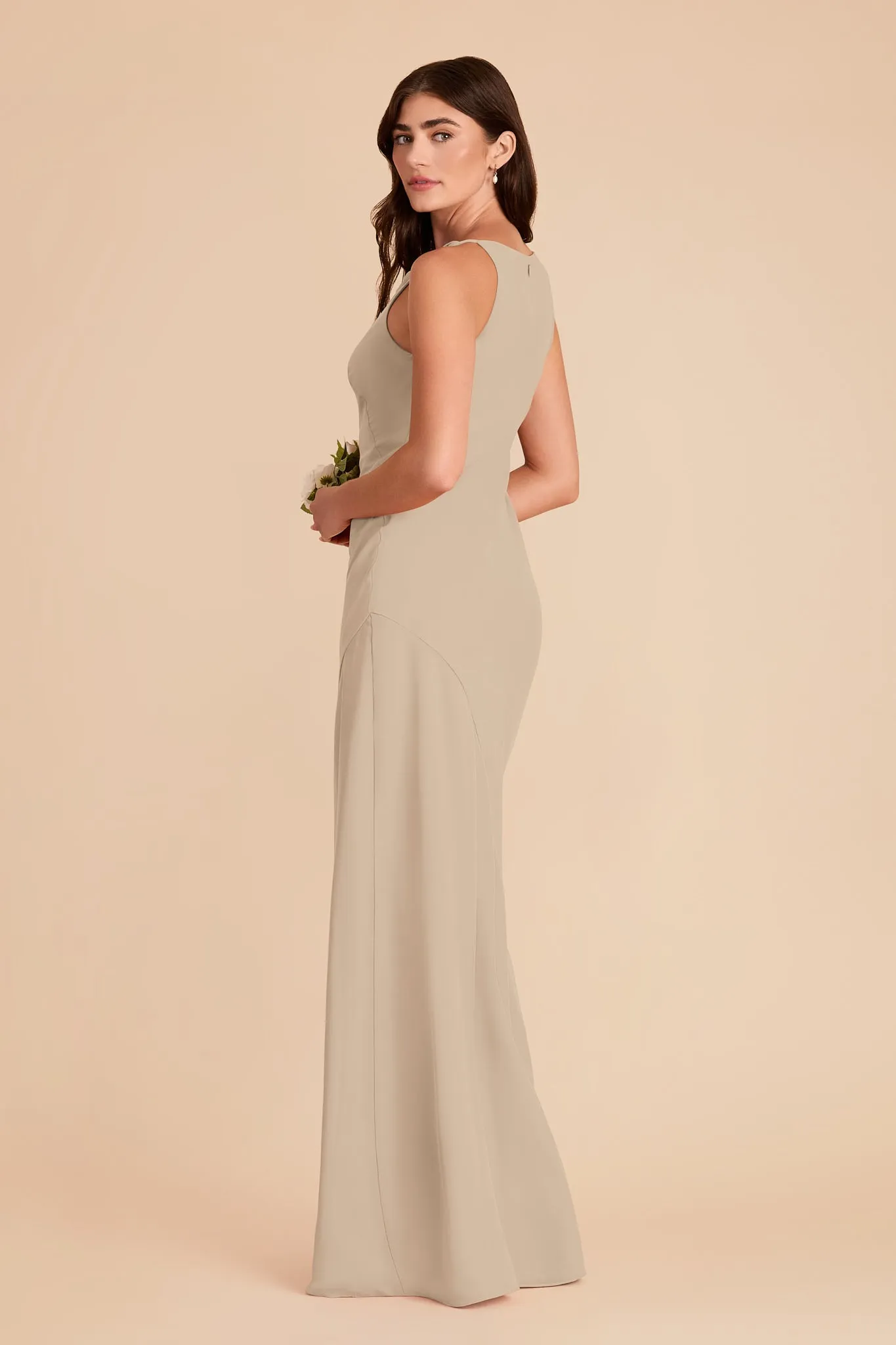 Destiny Chiffon Dress - Almond sold by Birdy Grey product image thumbnail 4