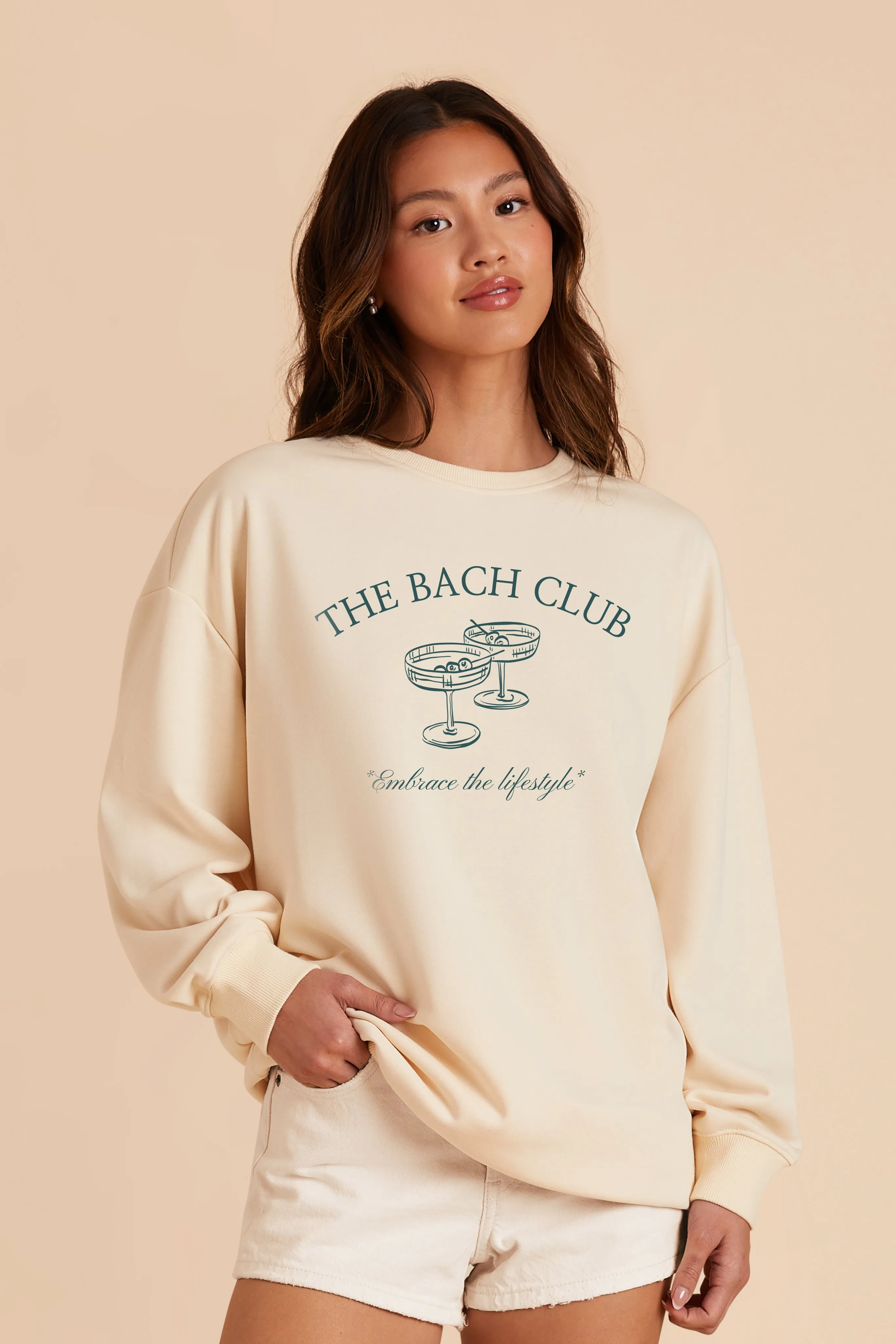 Brianne Sweatshirt - Ivory sold by Birdy Grey