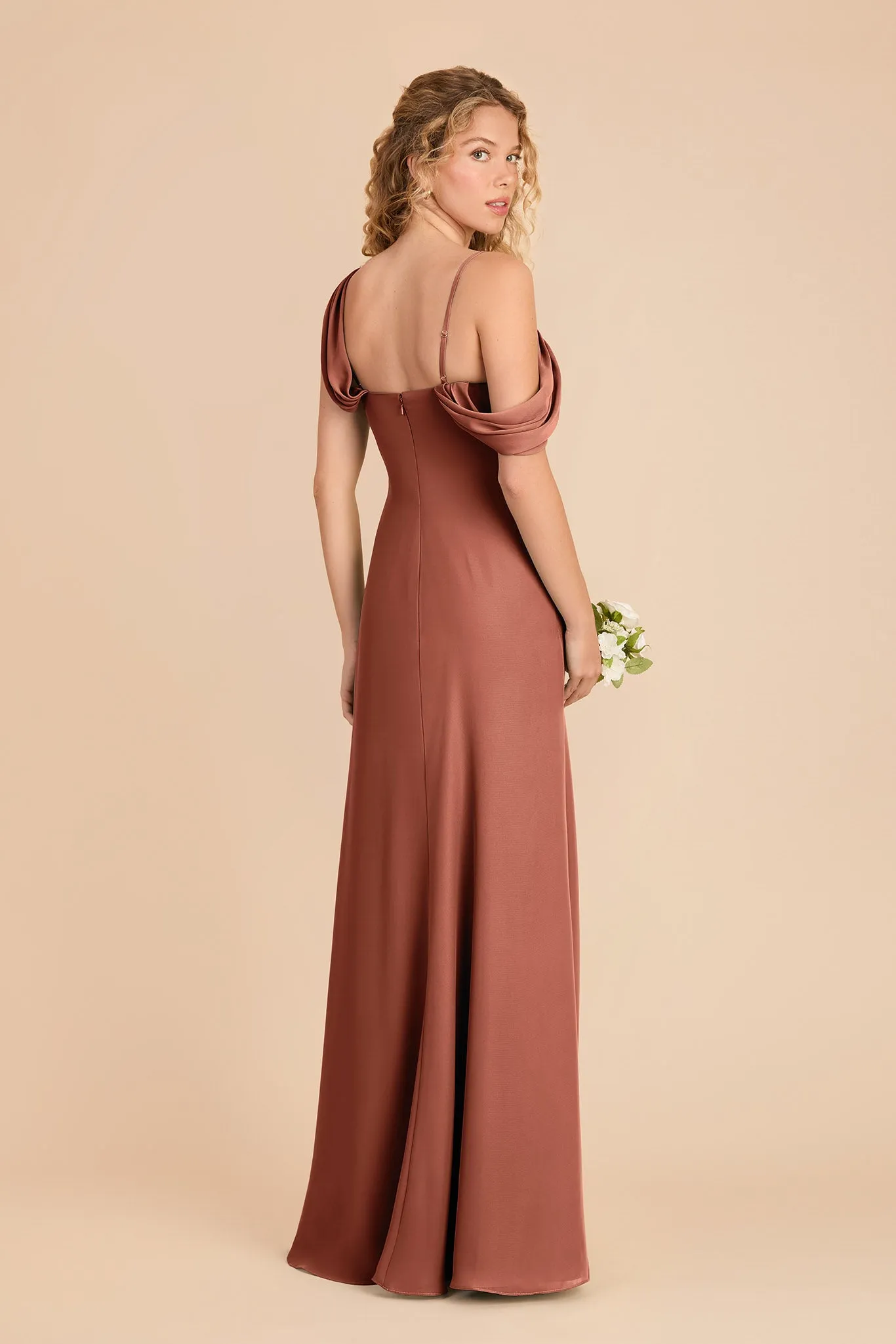 Freya Chiffon Dress - Desert Rose sold by Birdy Grey product image thumbnail 4