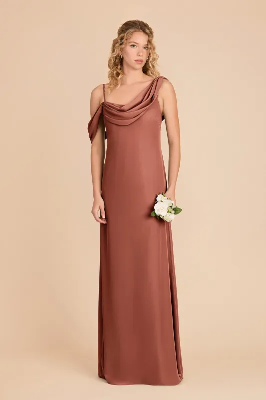 Freya Chiffon Dress - Desert Rose made by Birdy Grey
