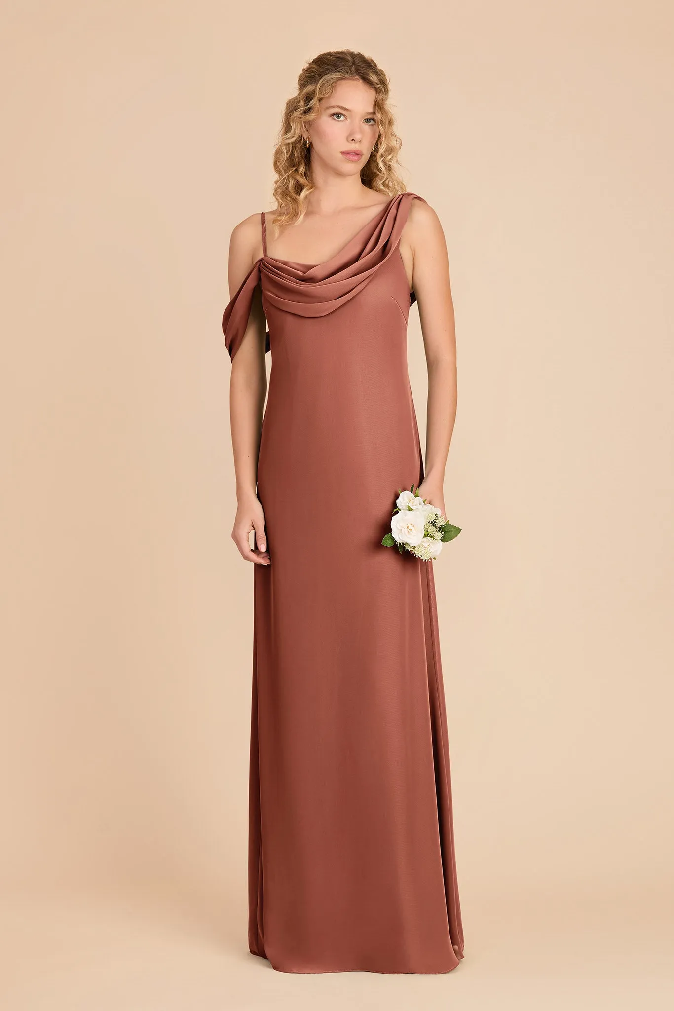 Freya Chiffon Dress - Desert Rose sold by Birdy Grey