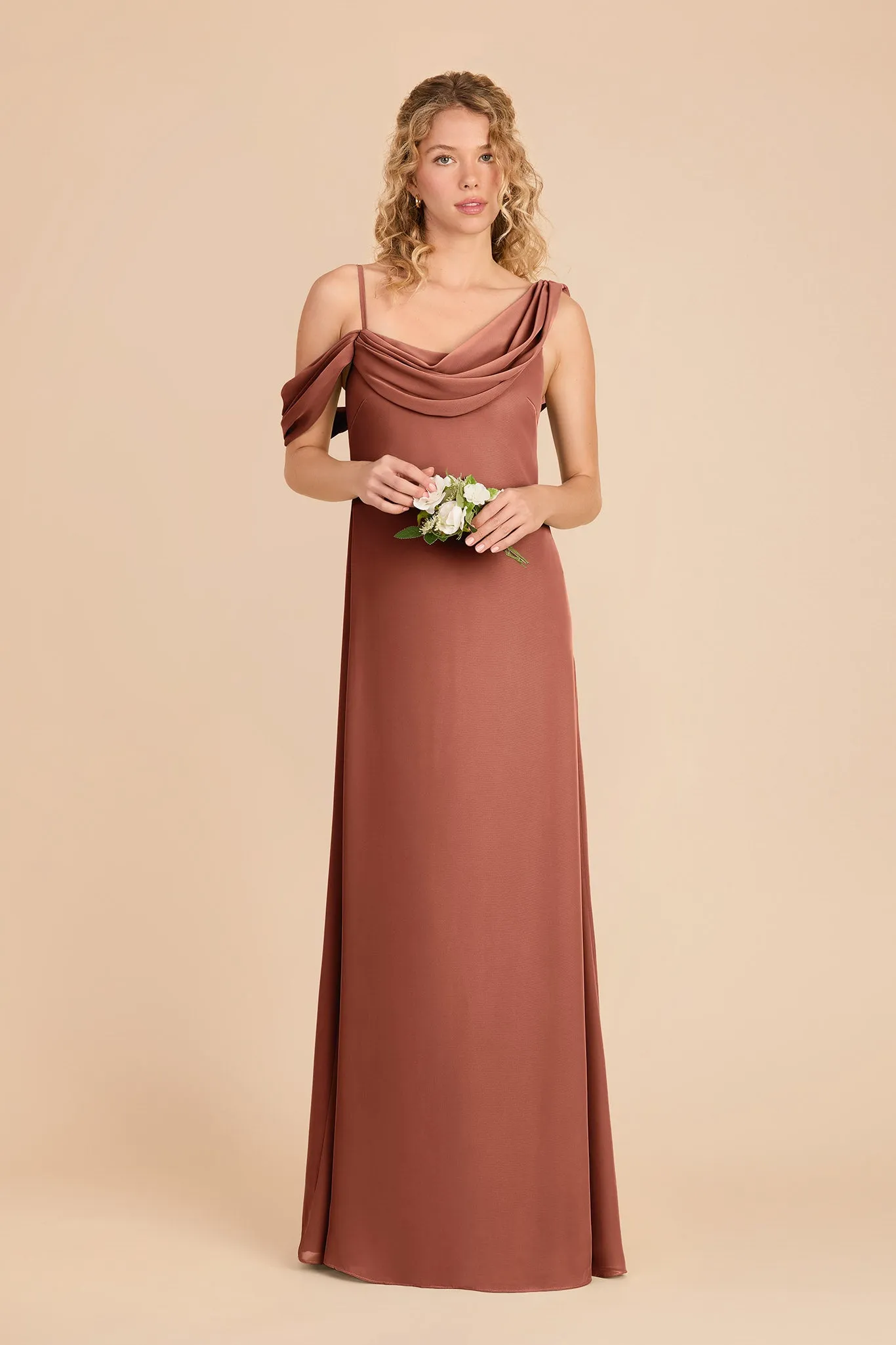 Freya Chiffon Dress - Desert Rose sold by Birdy Grey product image thumbnail 2
