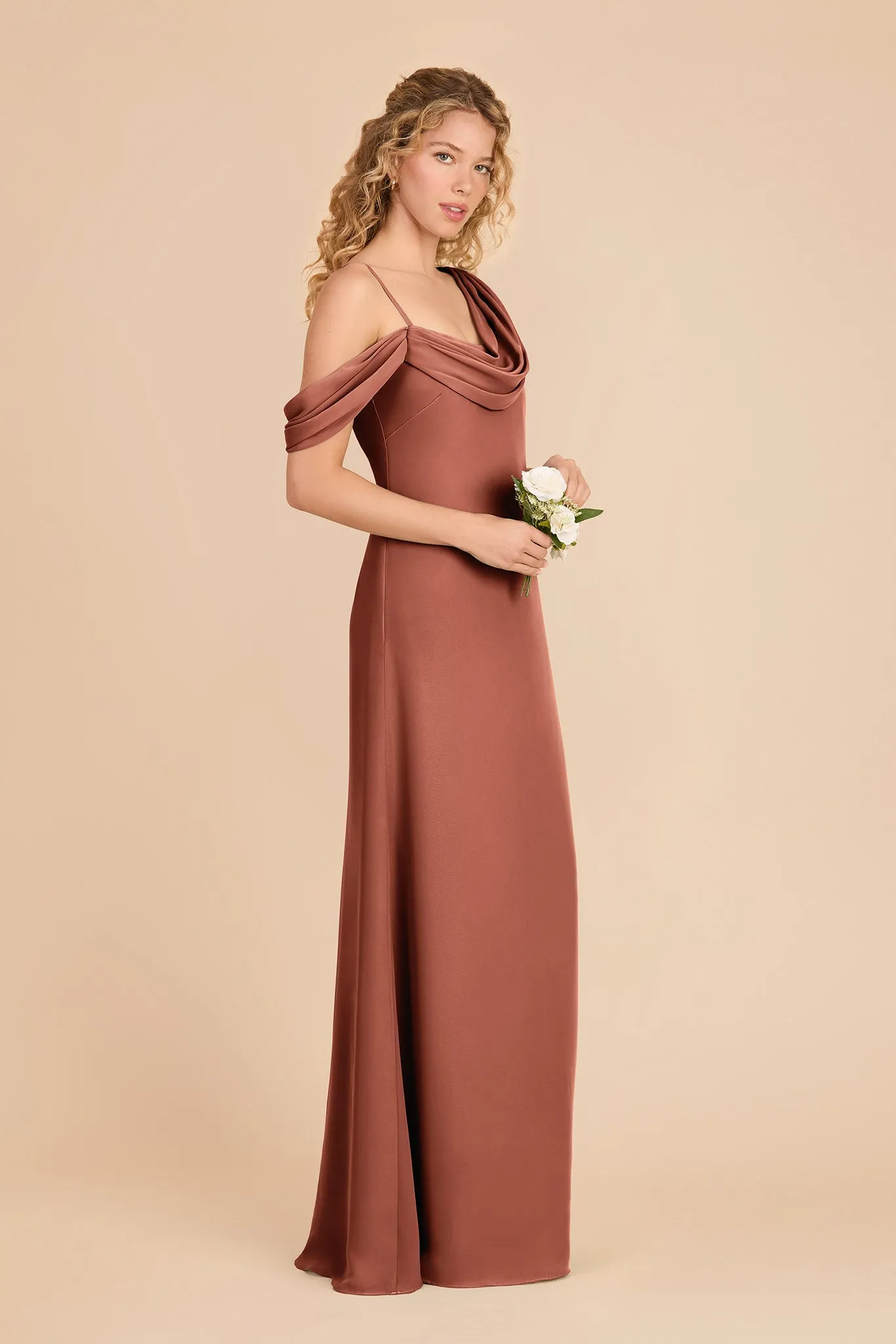 Freya Chiffon Dress - Desert Rose sold by Birdy Grey product image thumbnail 3