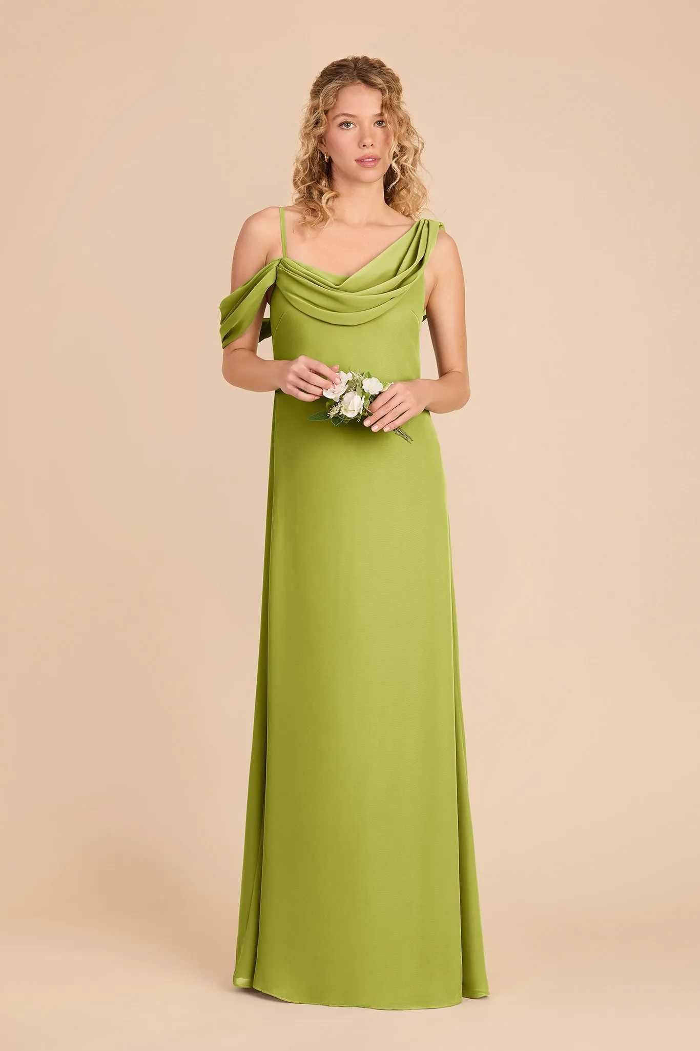 Freya Chiffon Dress - Matcha sold by Birdy Grey product image thumbnail 2
