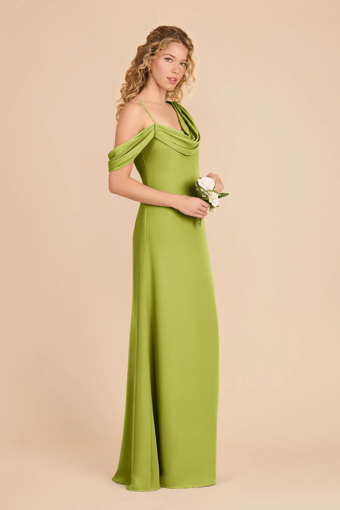 Freya Chiffon Dress - Matcha sold by Birdy Grey product image thumbnail 3