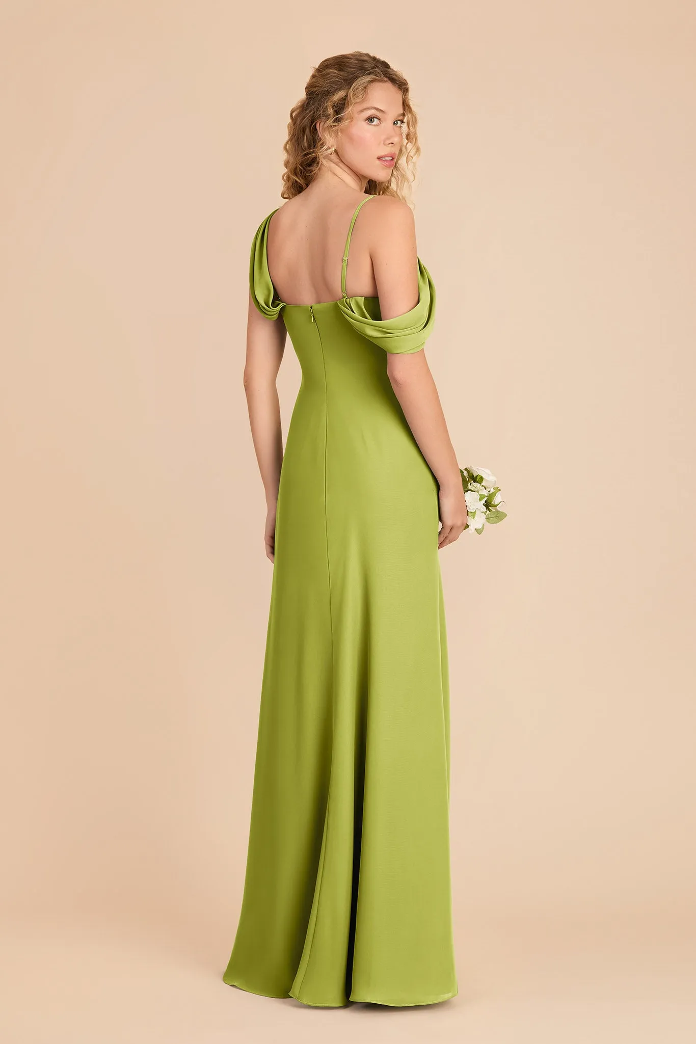 Freya Chiffon Dress - Matcha sold by Birdy Grey product image thumbnail 4